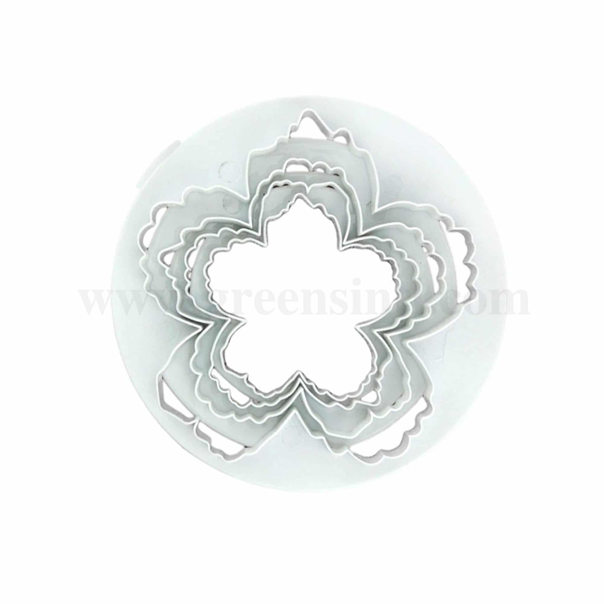 GREENS CHOICE Petal Peony Cutter set of 4