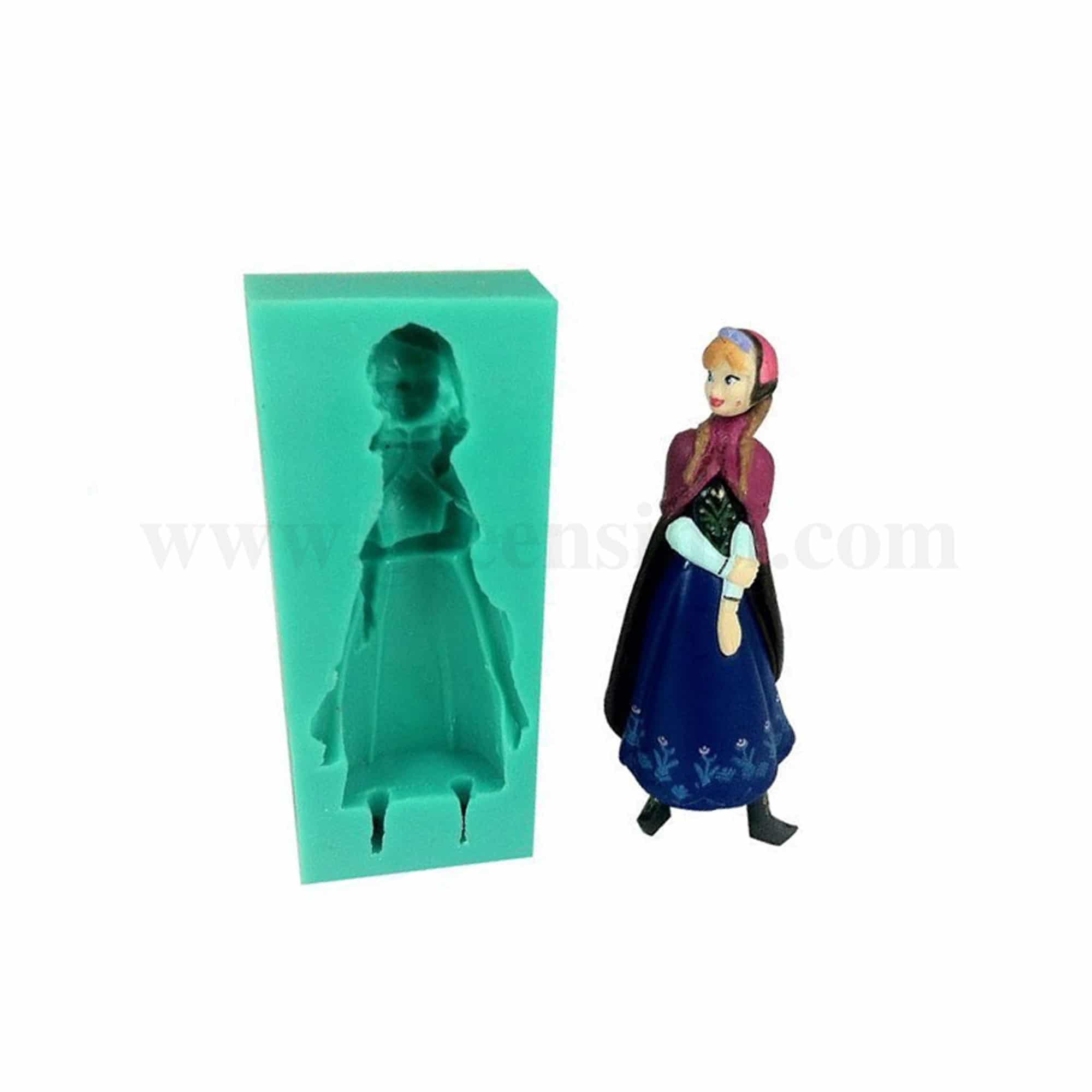 GREENS CHOICE Silicone Mould Disney Frozen Anna 47 x 113 mm