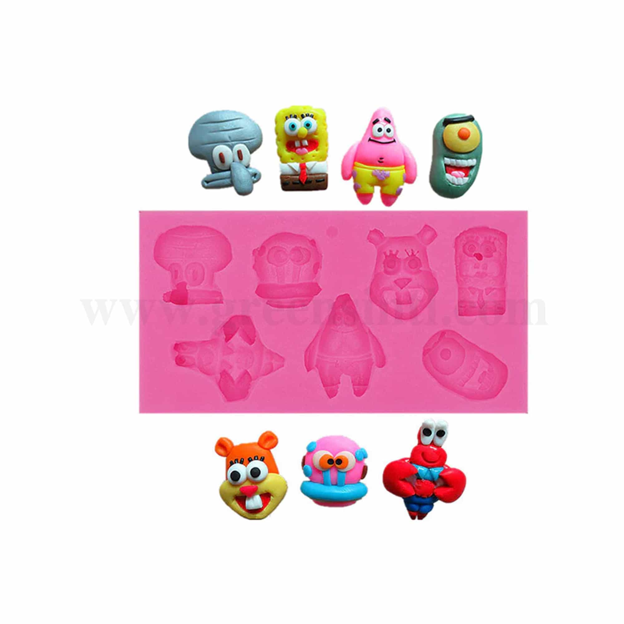 GREENS CHOICE Silicone Mould Spongebob Squarepants 120 x 90 mm