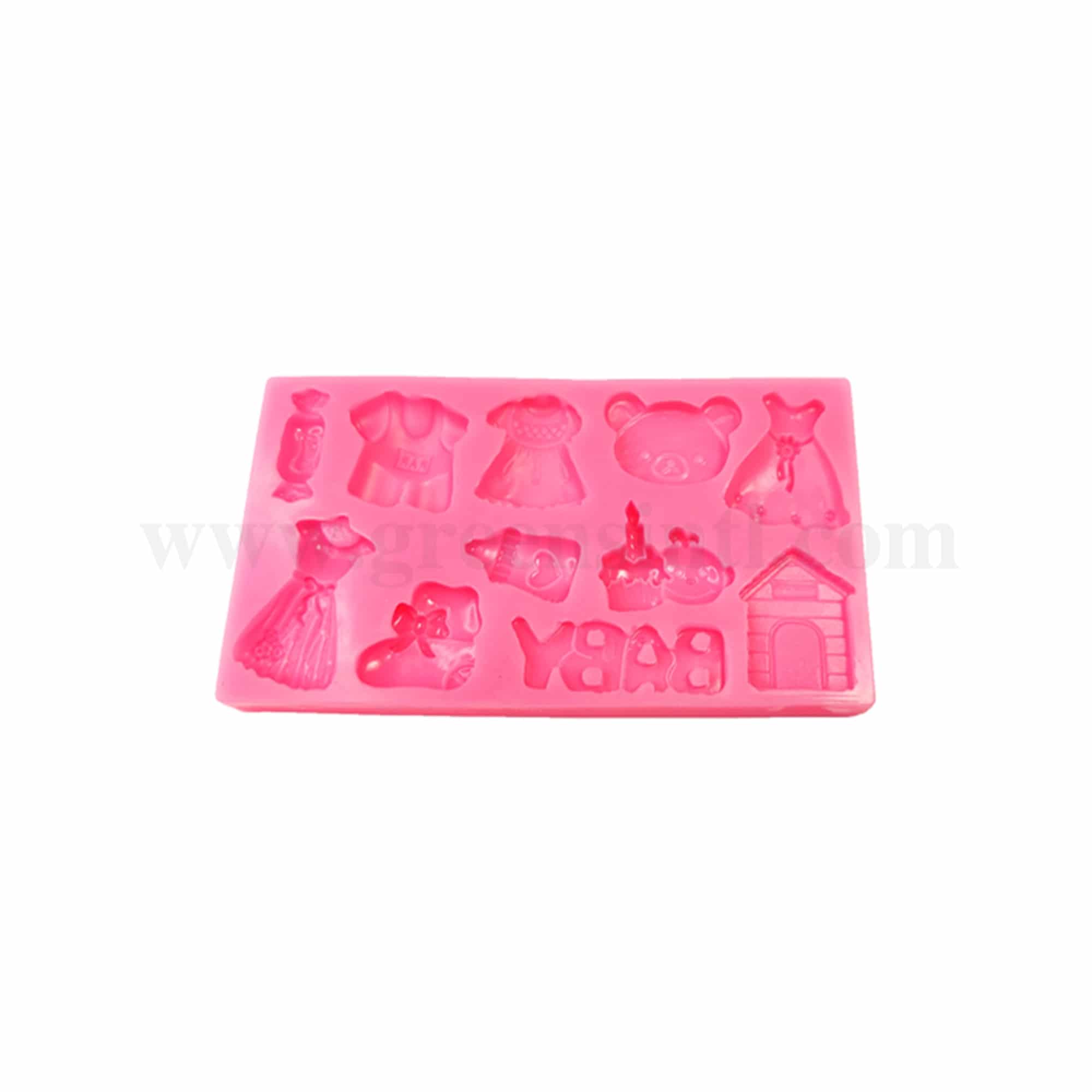 GREENS CHOICE Silicone Mould Baby Theme 115 x 55 mm