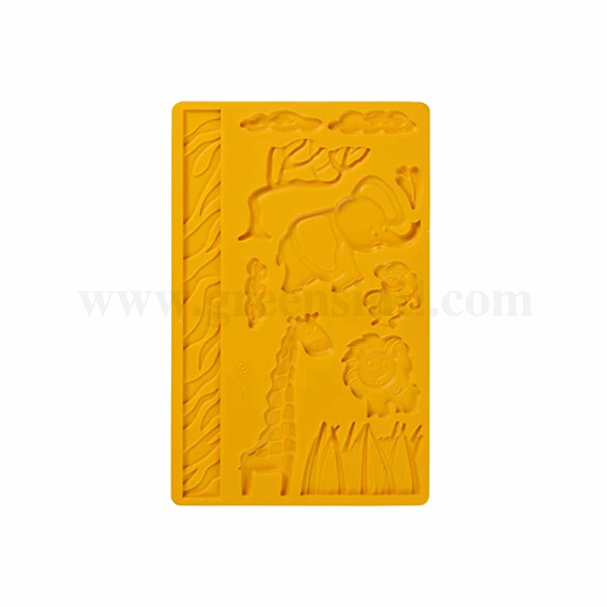 GREENS CHOICE Silicone Mould Wild Animals 200 x 125 mm