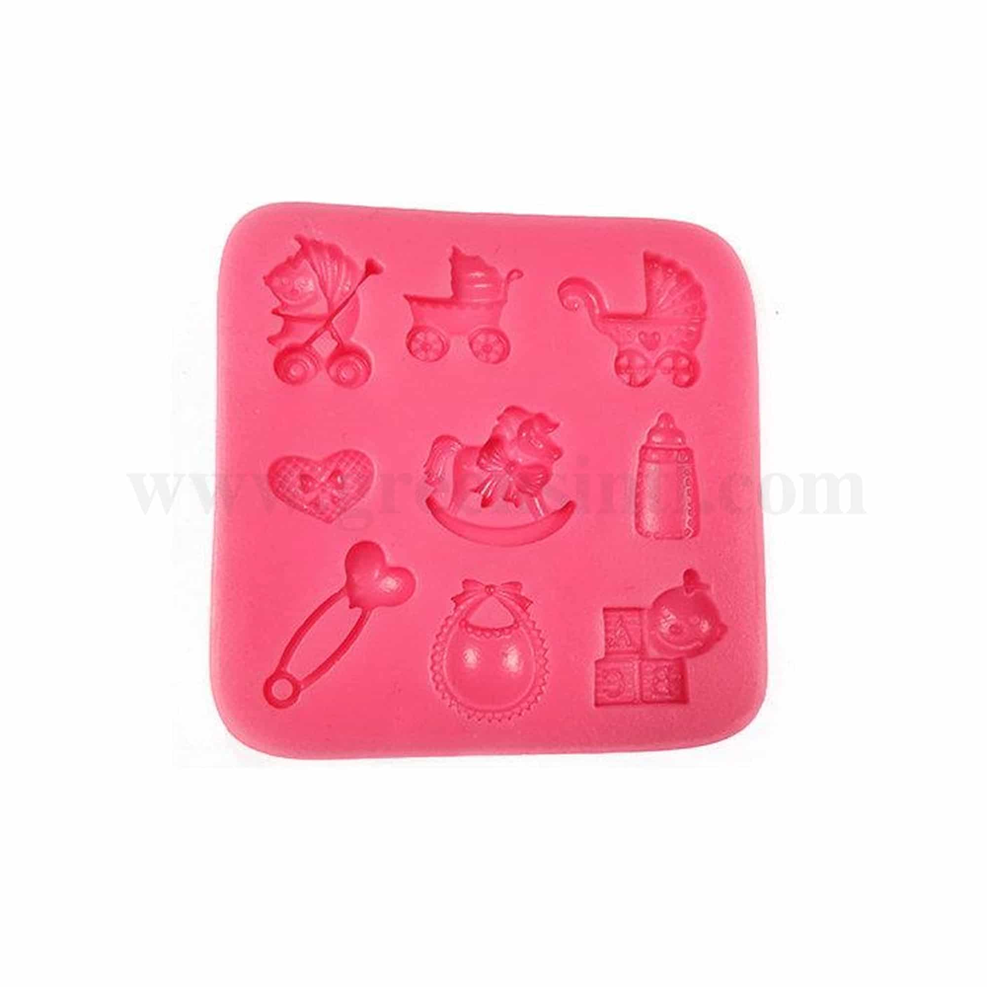 GREENS CHOICE Silicone Mould Baby Items 85 x 85 x 12 mm
