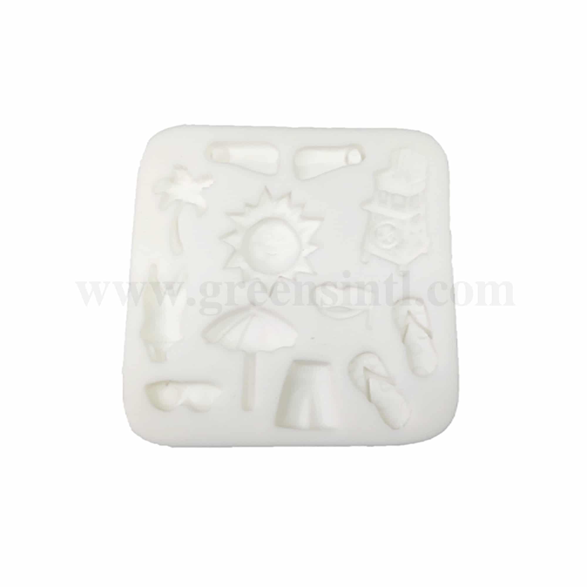 GREENS CHOICE Silicone Mould Beach Theme 82 x 82 x 12 mm