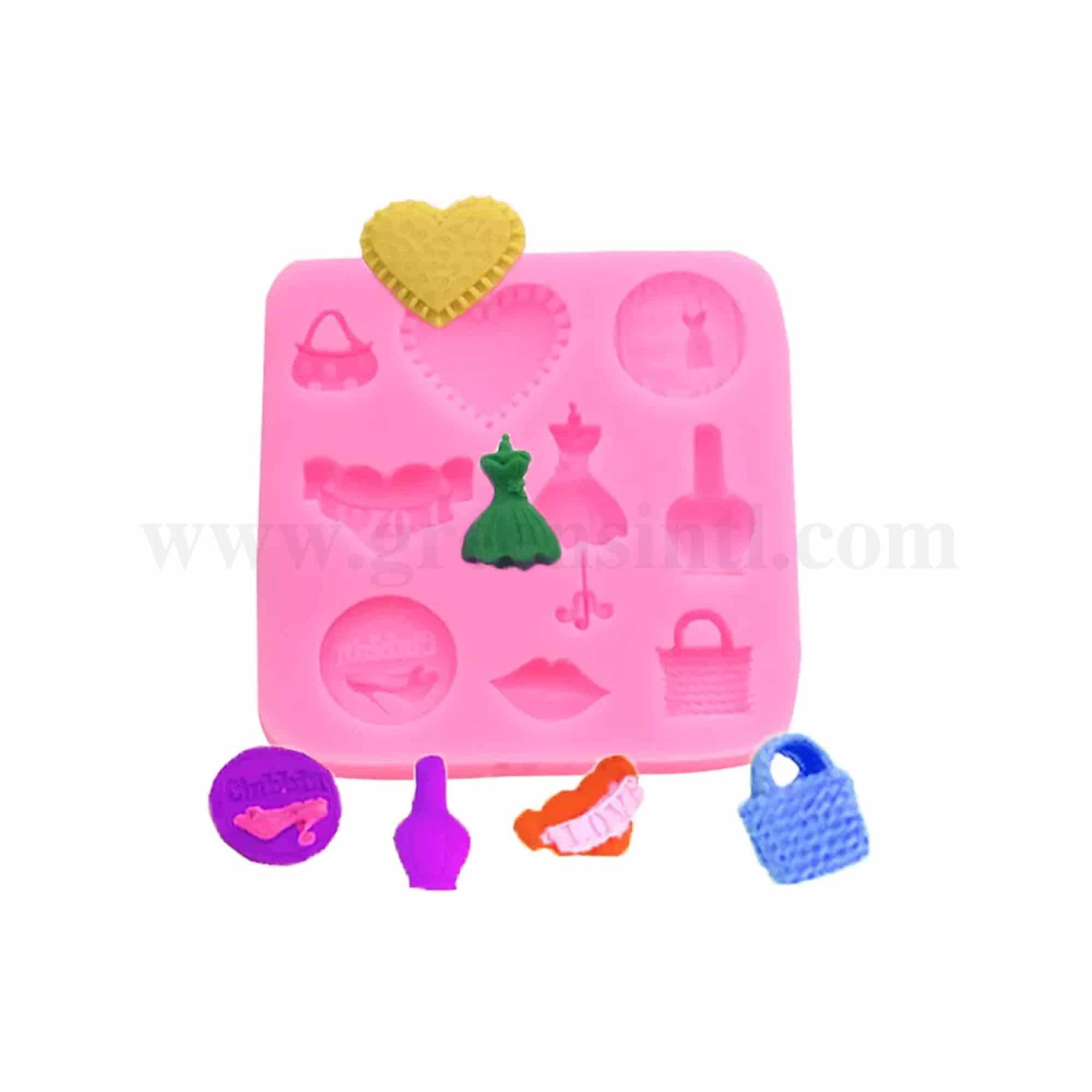 GREENS CHOICE Silicone Mould Women Stuff 82 x 82 x 10 mm
