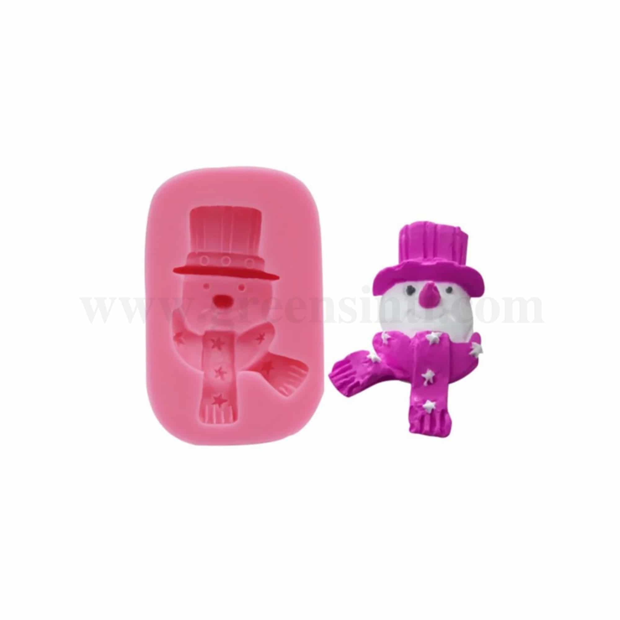 GREENS CHOICE Silicone Mould Snowman 58 x 37 x 15 mm