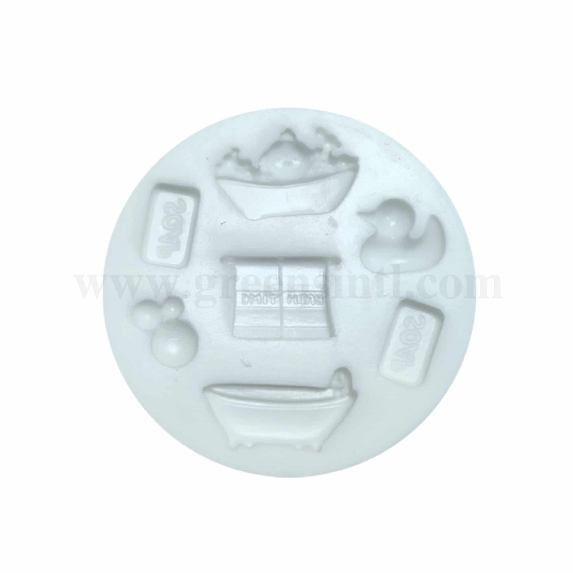 GREENS CHOICE Silicone Mould Bath Tub Theme 75 x 10 mm