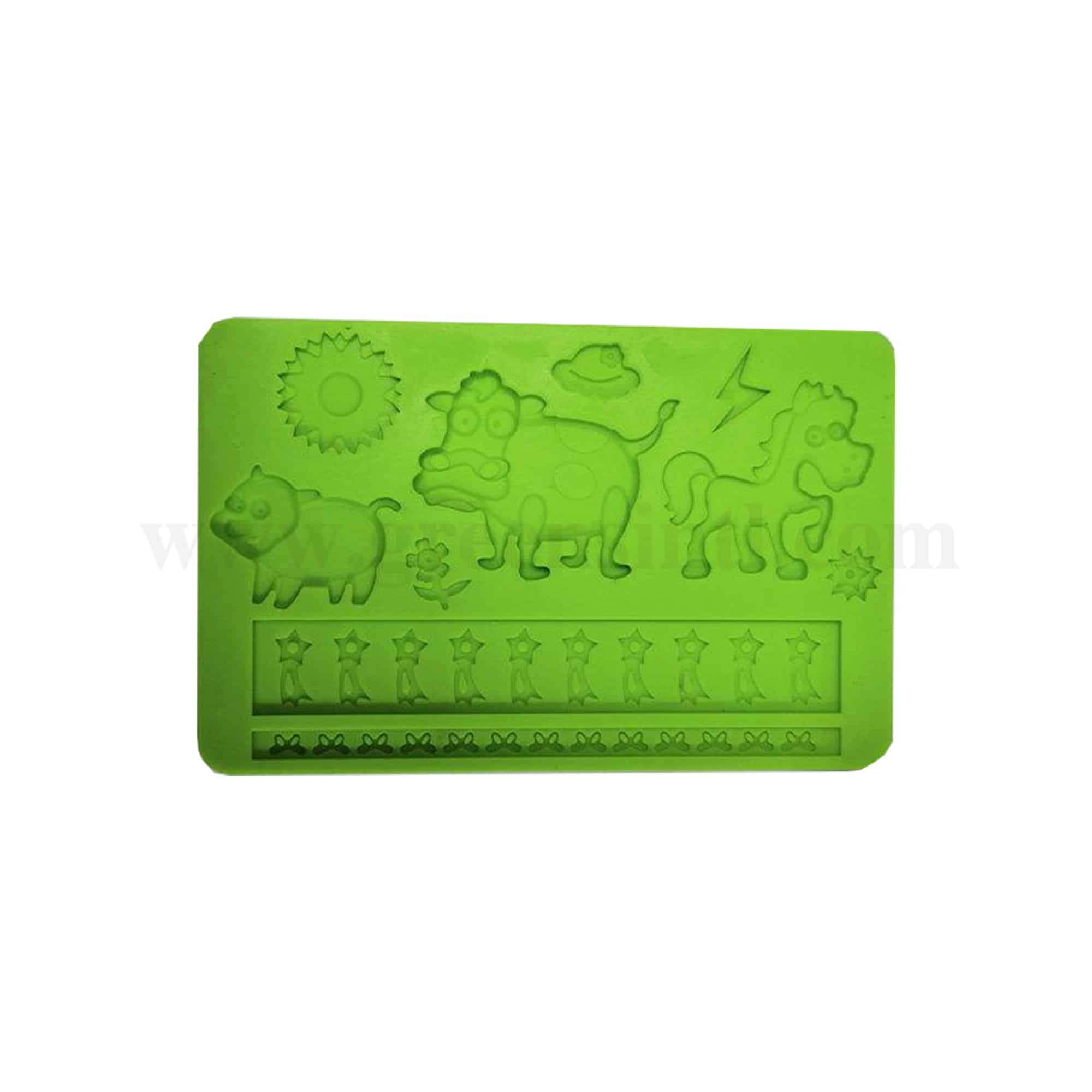 GREENS CHOICE Silicon Mould Domestic Animals 200 x 125 mm