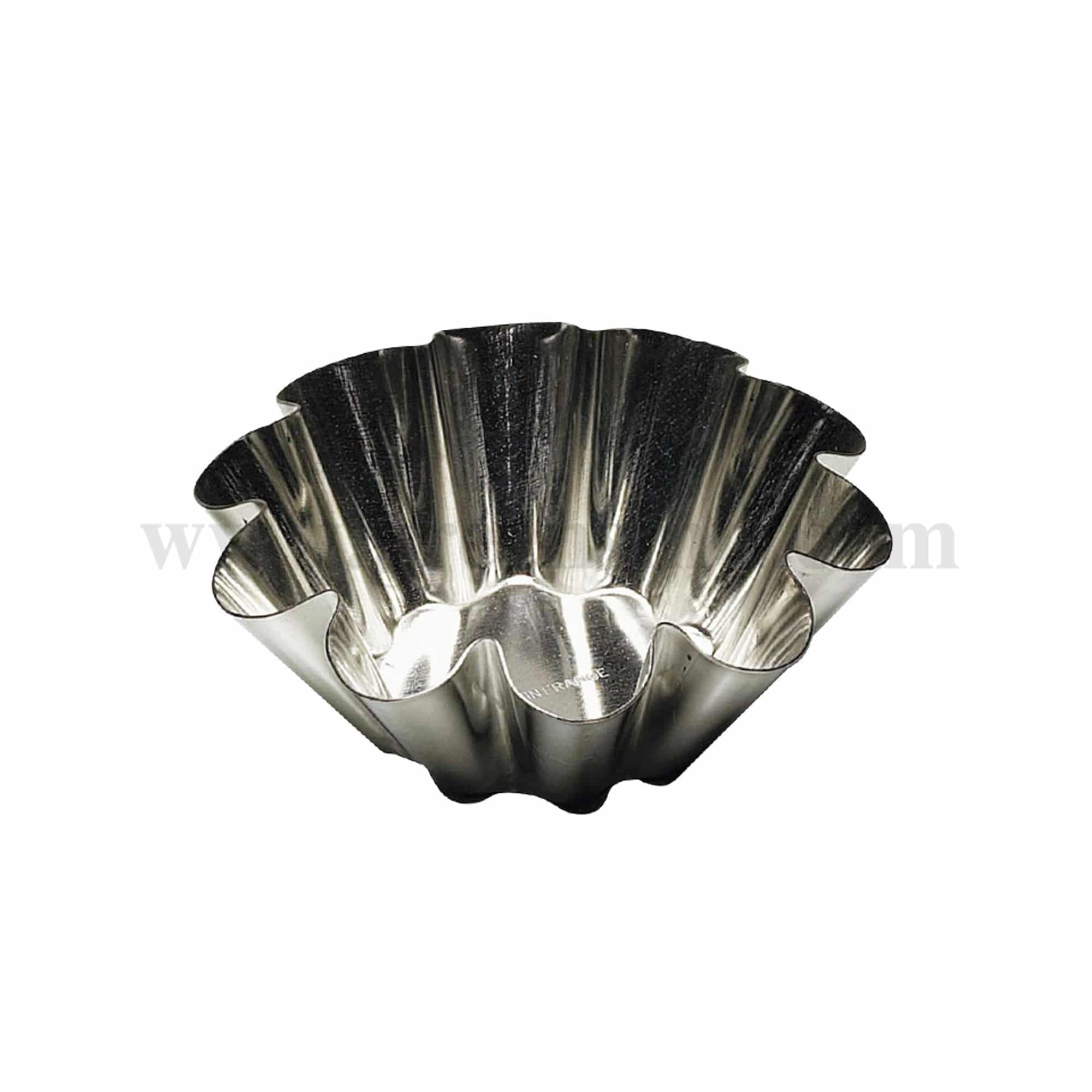 GOBEL Flat bottom brioche 10 ribs D 90/45 x h 35 mm