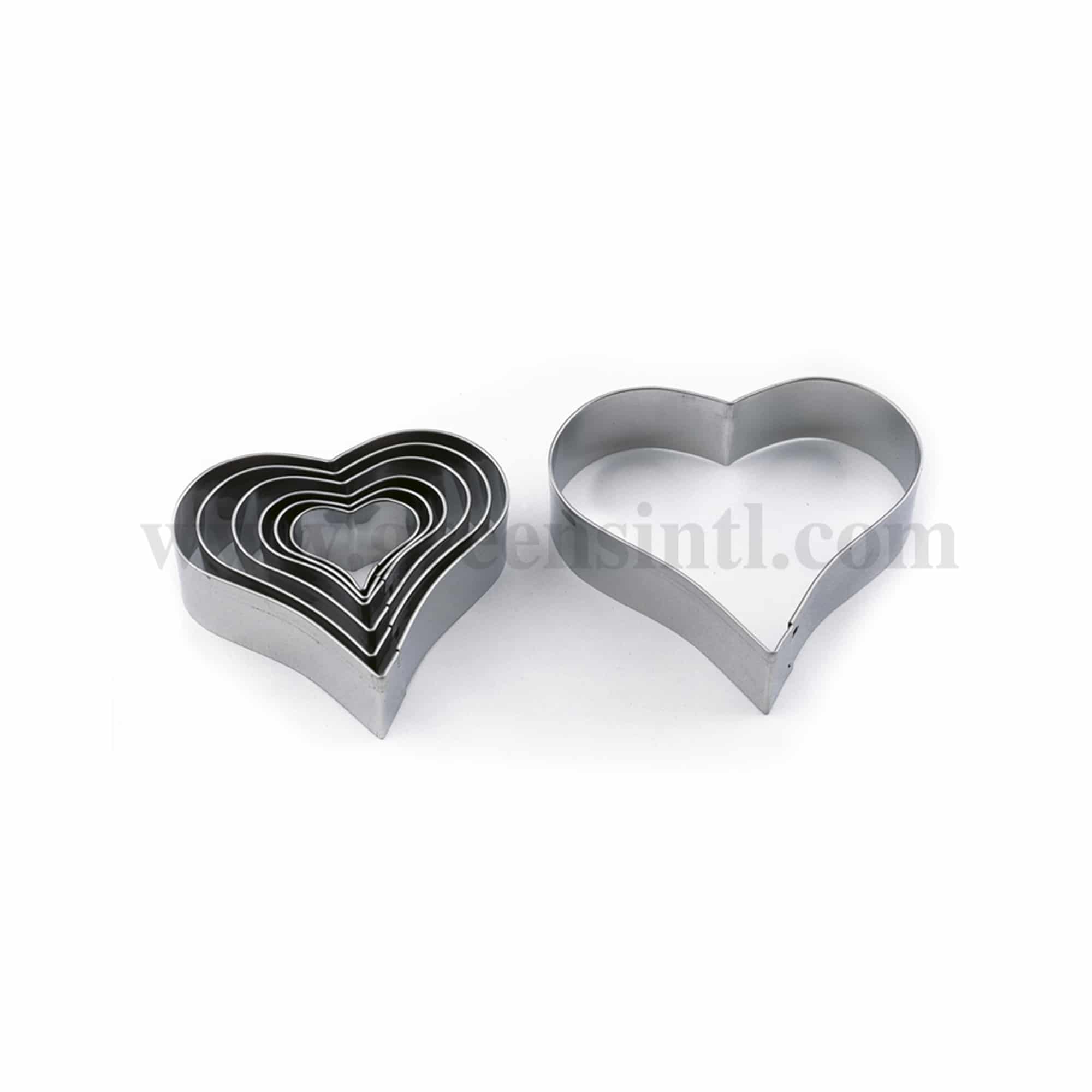 MARTELLATO Heart-shaped Pastry Cutter set of 7