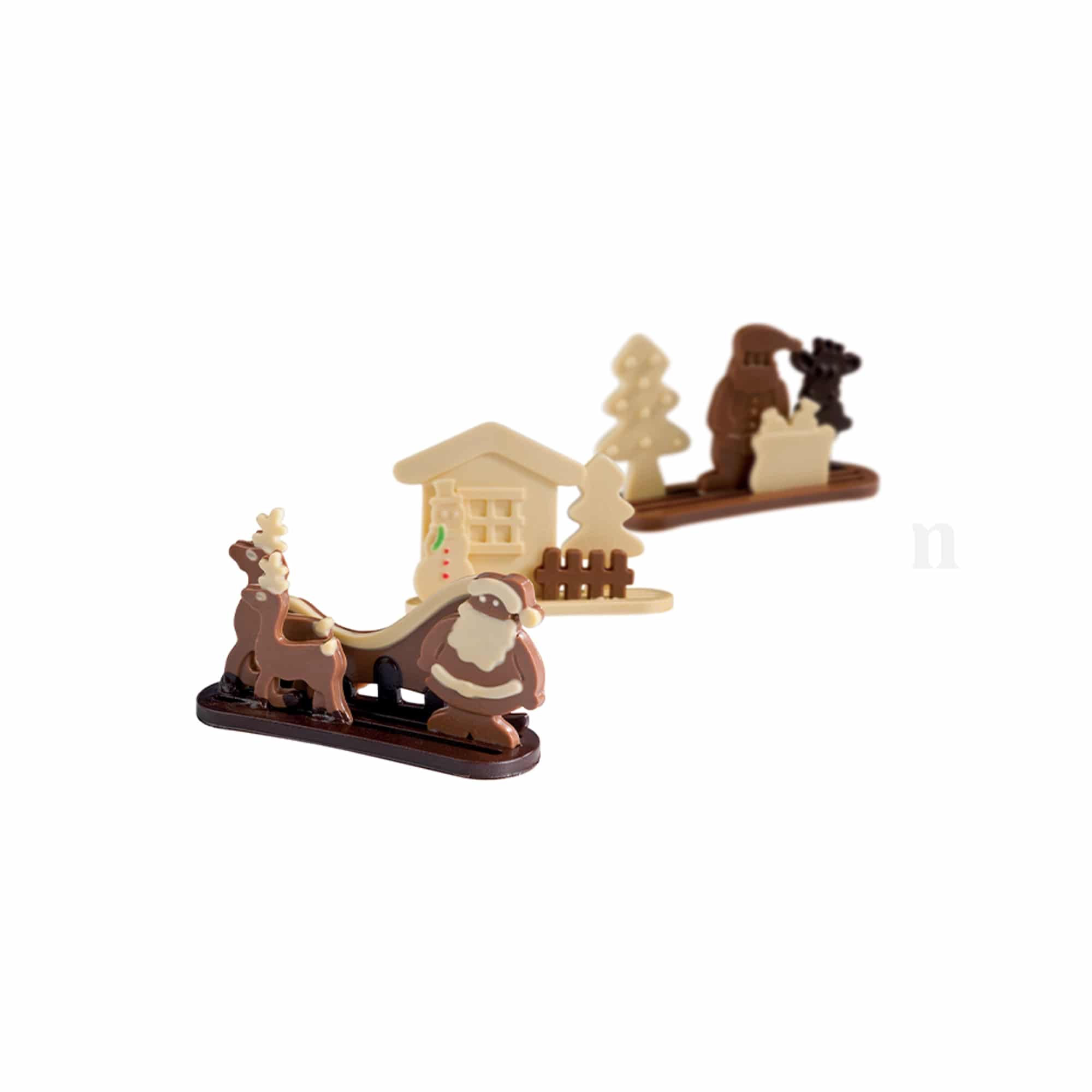 MARTELLATO Christmas Scenes Mould Set of 3