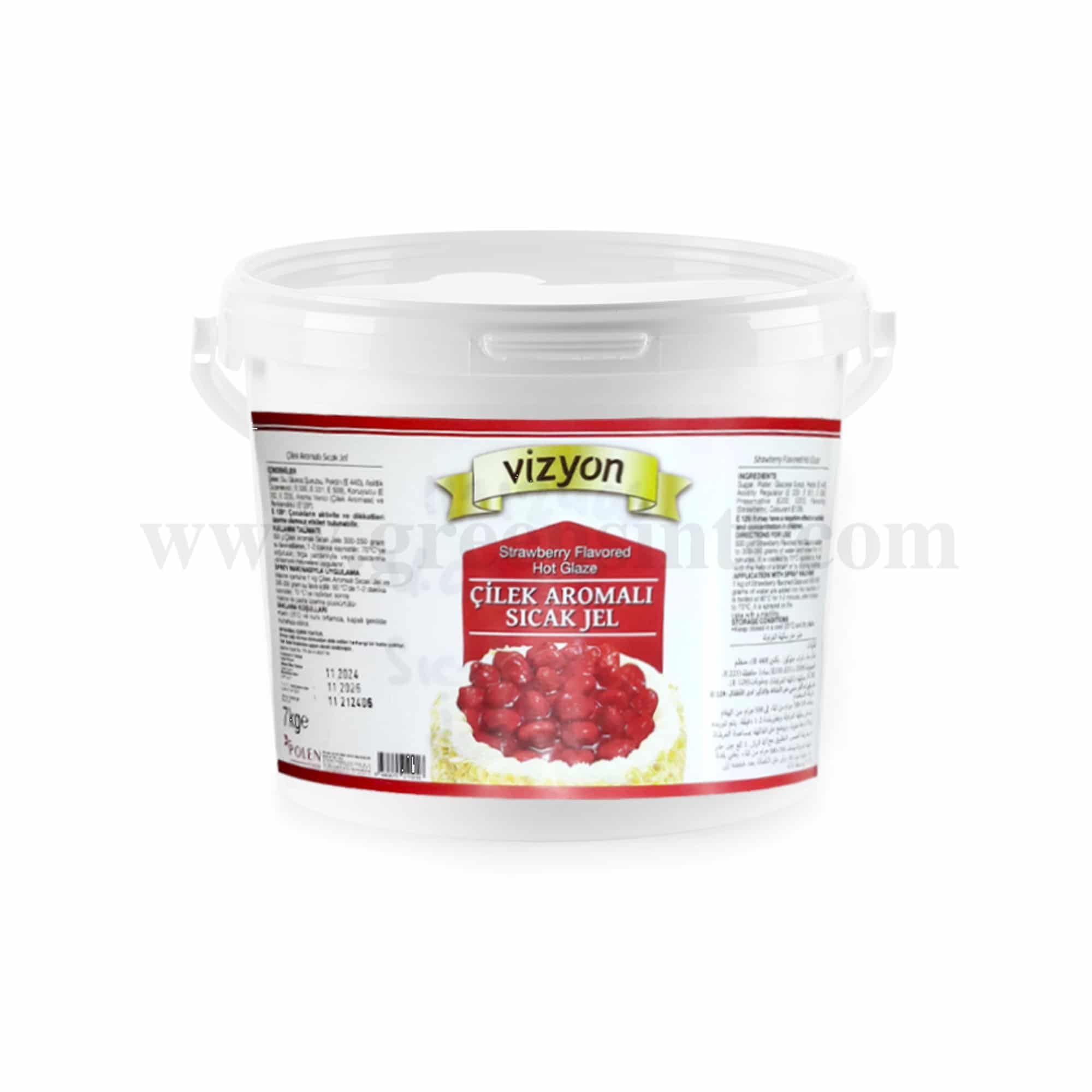 VIZYON Strawberry Hot Glaze 7 Kg