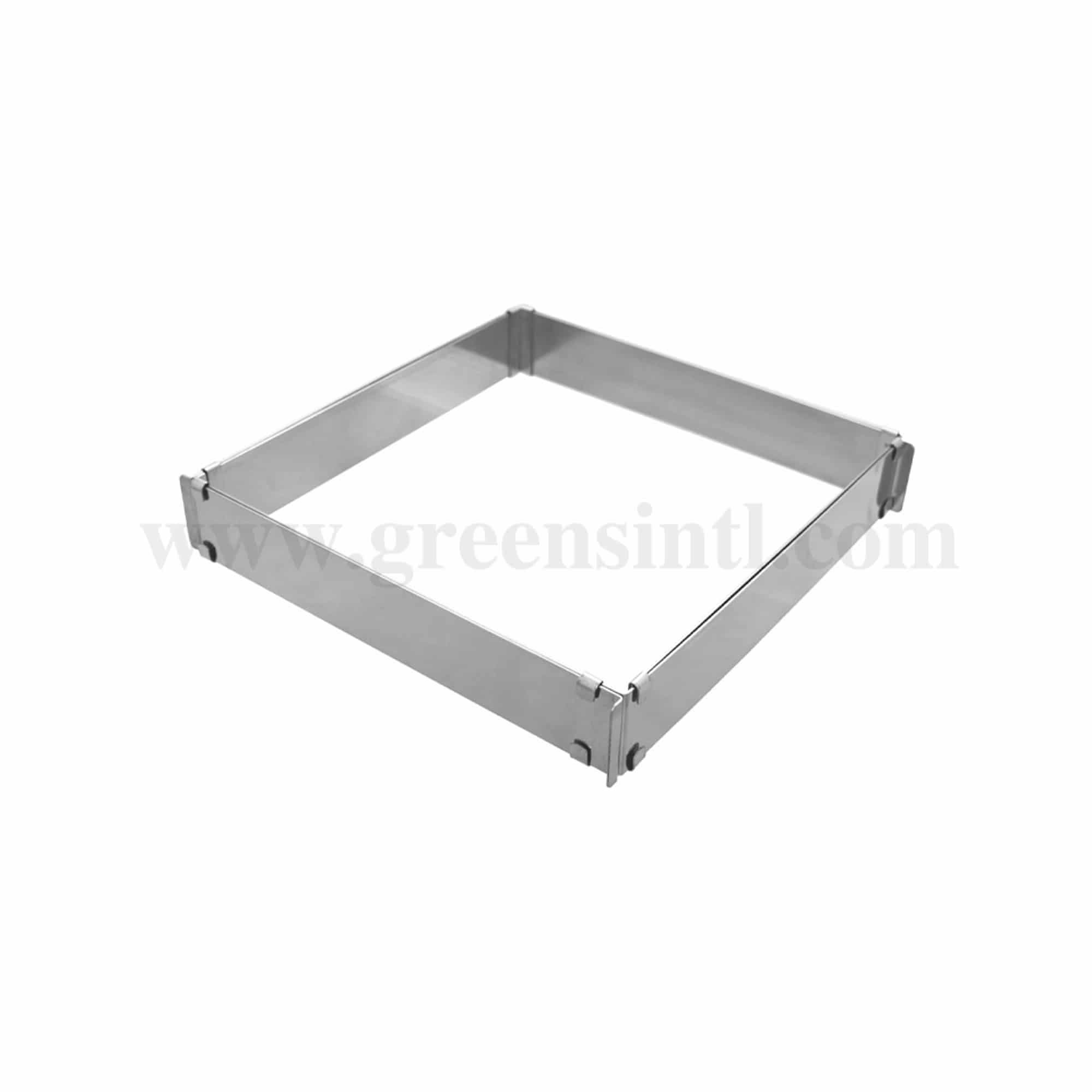 SCHNEIDER Adjustable Cake Ring Rectangle 300 x 300 mm to 570 x 560 mm- h 50 mm