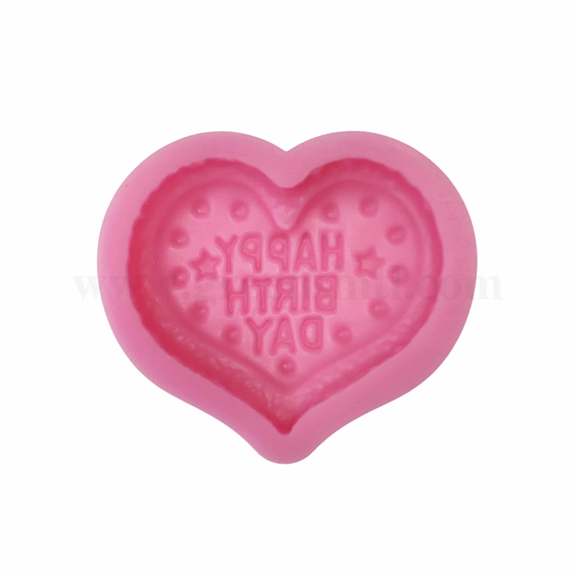 GREENS CHOICE Silicone Mould Happy Birthday 65 x 56 x 15 mm