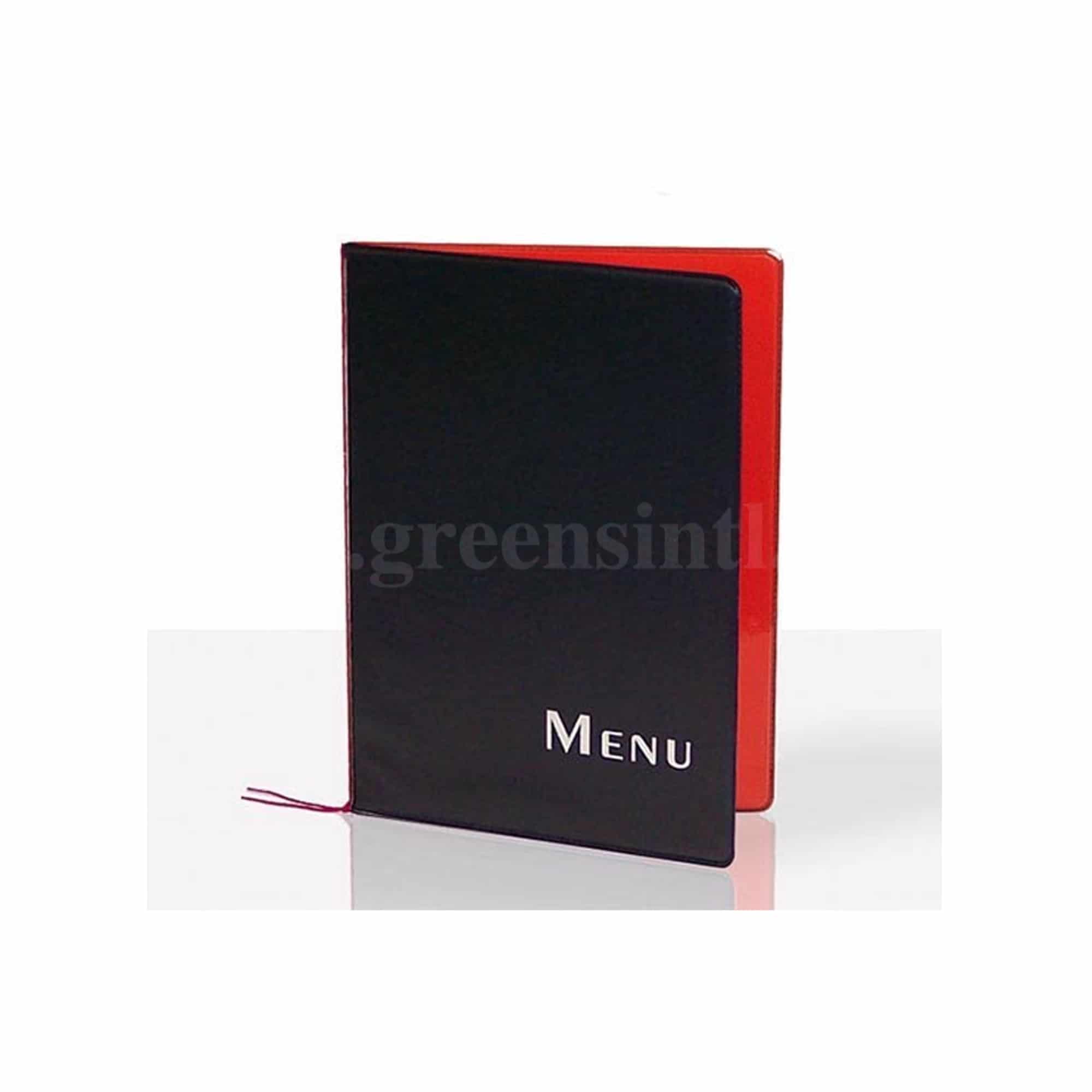 ETIQ-ETAL Menu Protector Poly Black A4 With 2 Dividers 260 x 15 x 350 mm