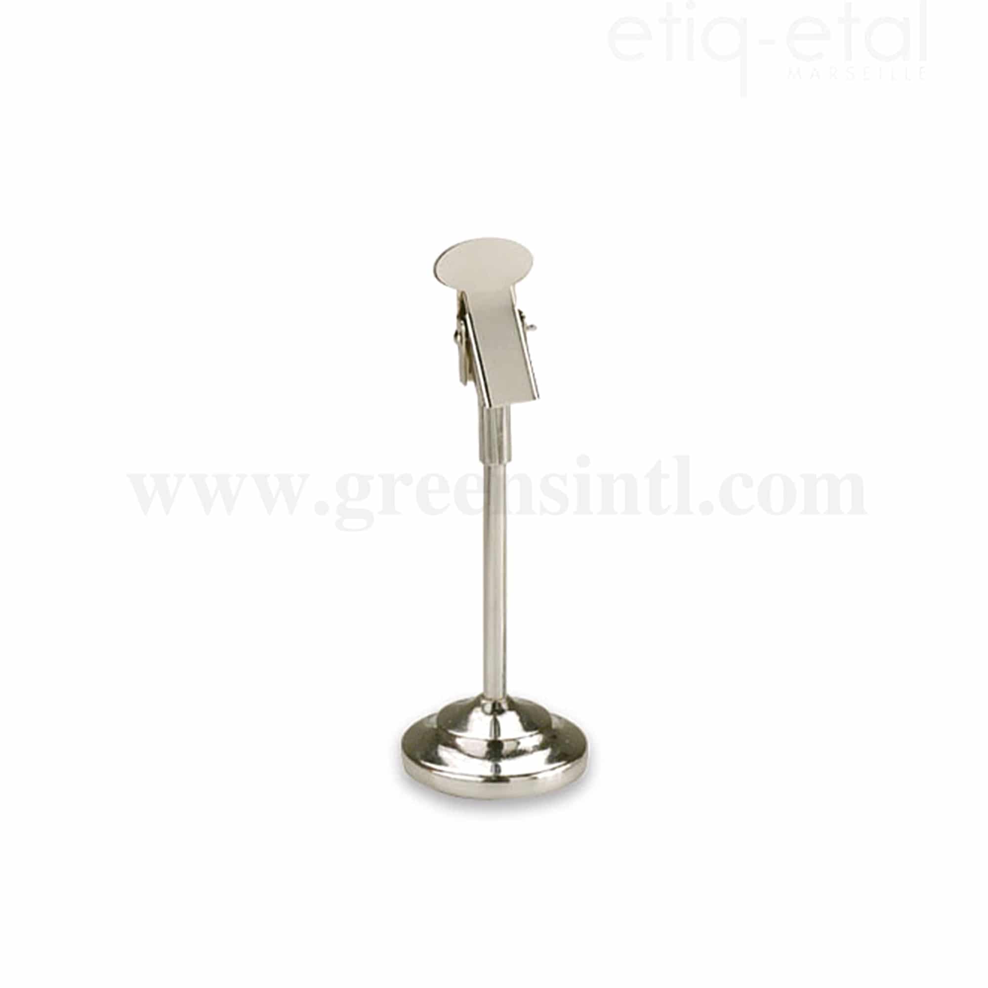 ETIQ ETAL Chrome Card Holder Foot 95 mm + Clip 20 mm