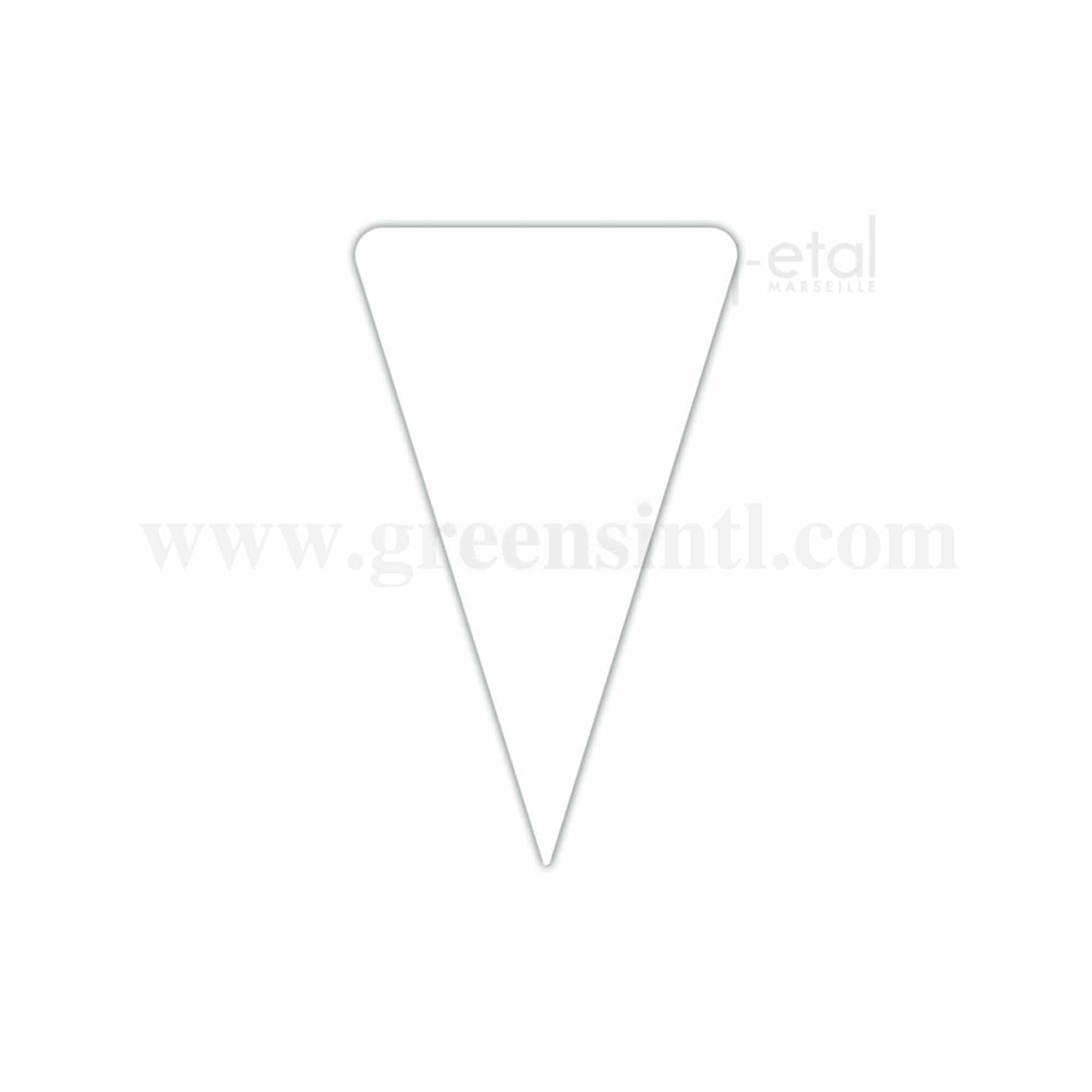 ETIQ ETAL White Triangles 55 x 92 mm