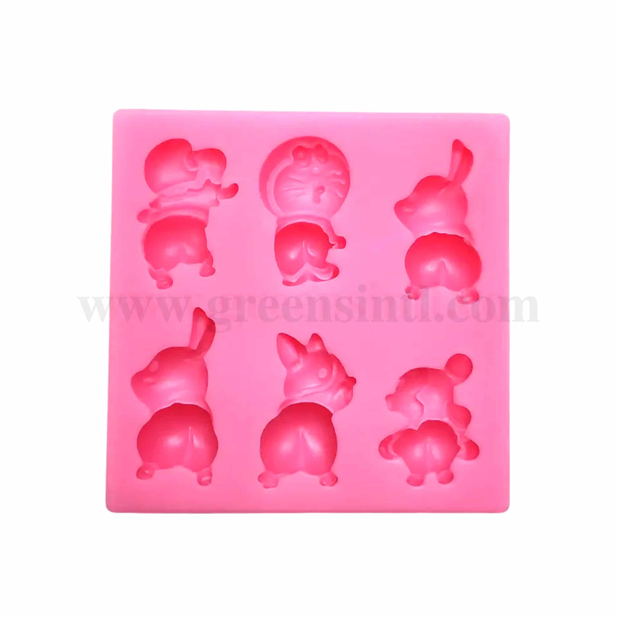 GREENS CHOICE Silicone Mould Doraemon 70 x 70 x 14 mm