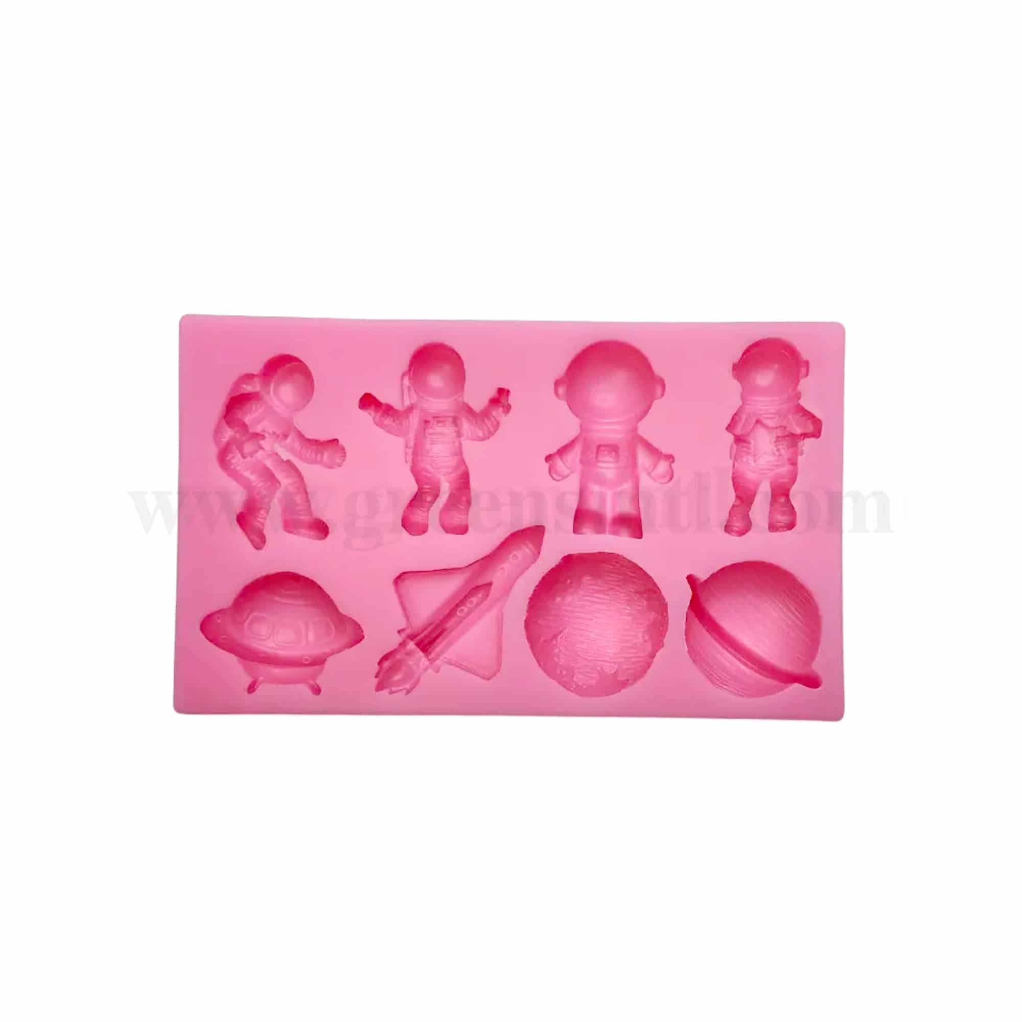 GREENS CHOICE Silicone Mould Space Theme 132 x 80 x 16 mm
