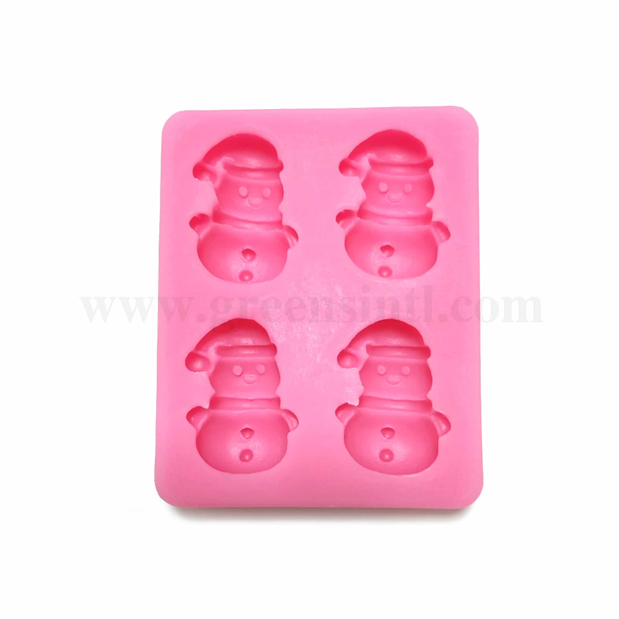 GREENS CHOICE Silicone Mould Snowman 66 x 54 x 12 mm