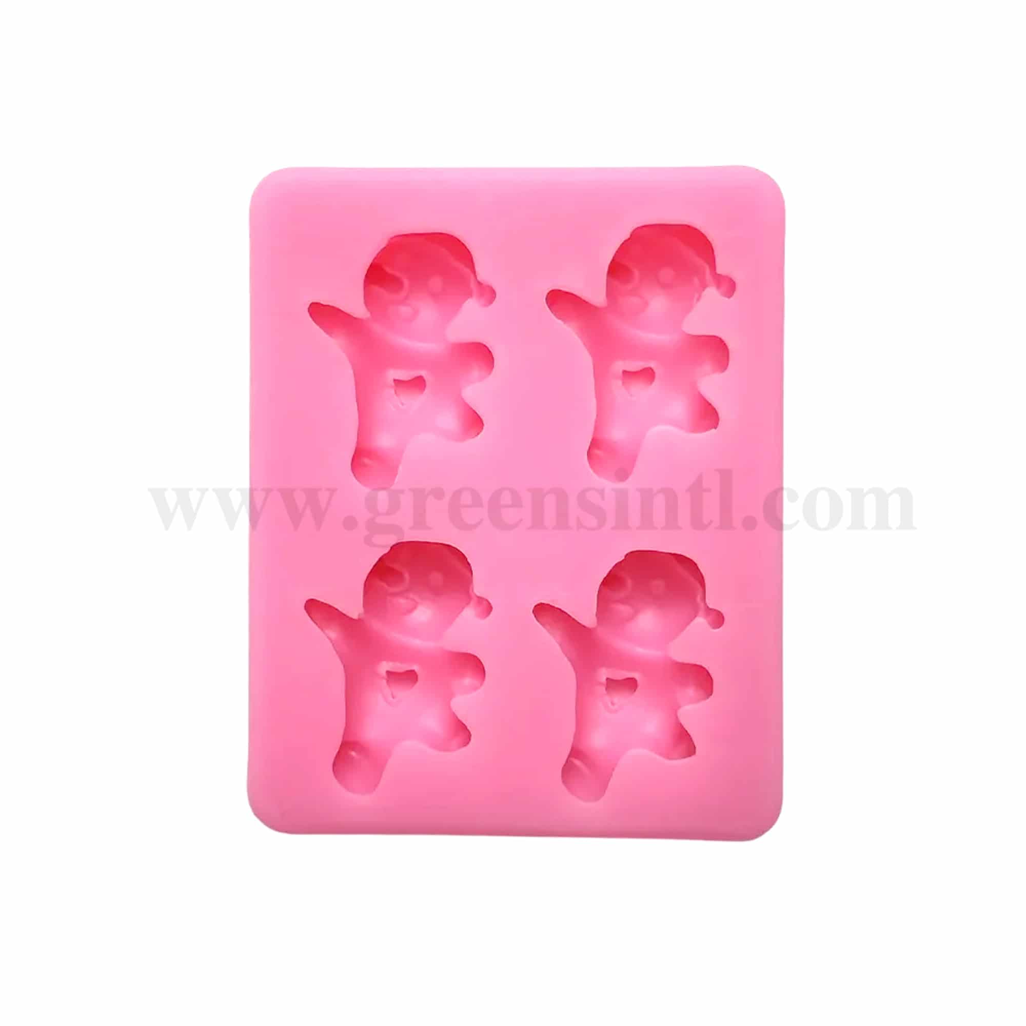 GREENS CHOICE Silicone Mould Snow Teddy 67 x 54 x 12 mm