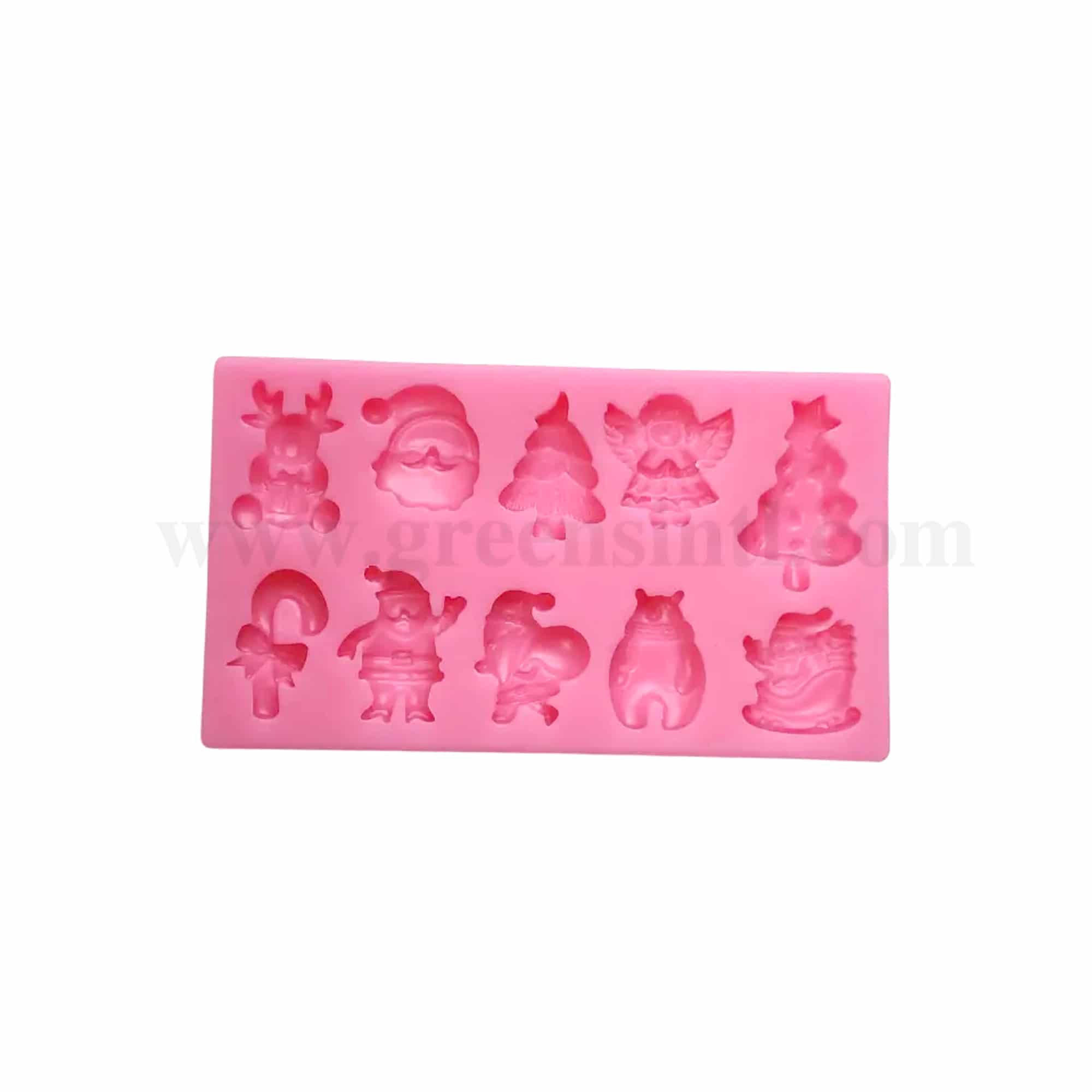 GREENS CHOICE Silicone Mould Christmas Theme 103 x 58 x 10 mm
