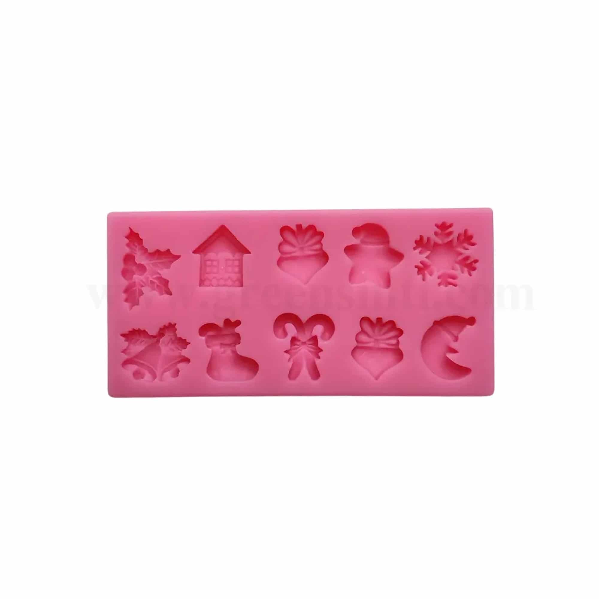 GREENS CHOICE Silicone Mould Christmas Theme 113 x 54 x 11 mm