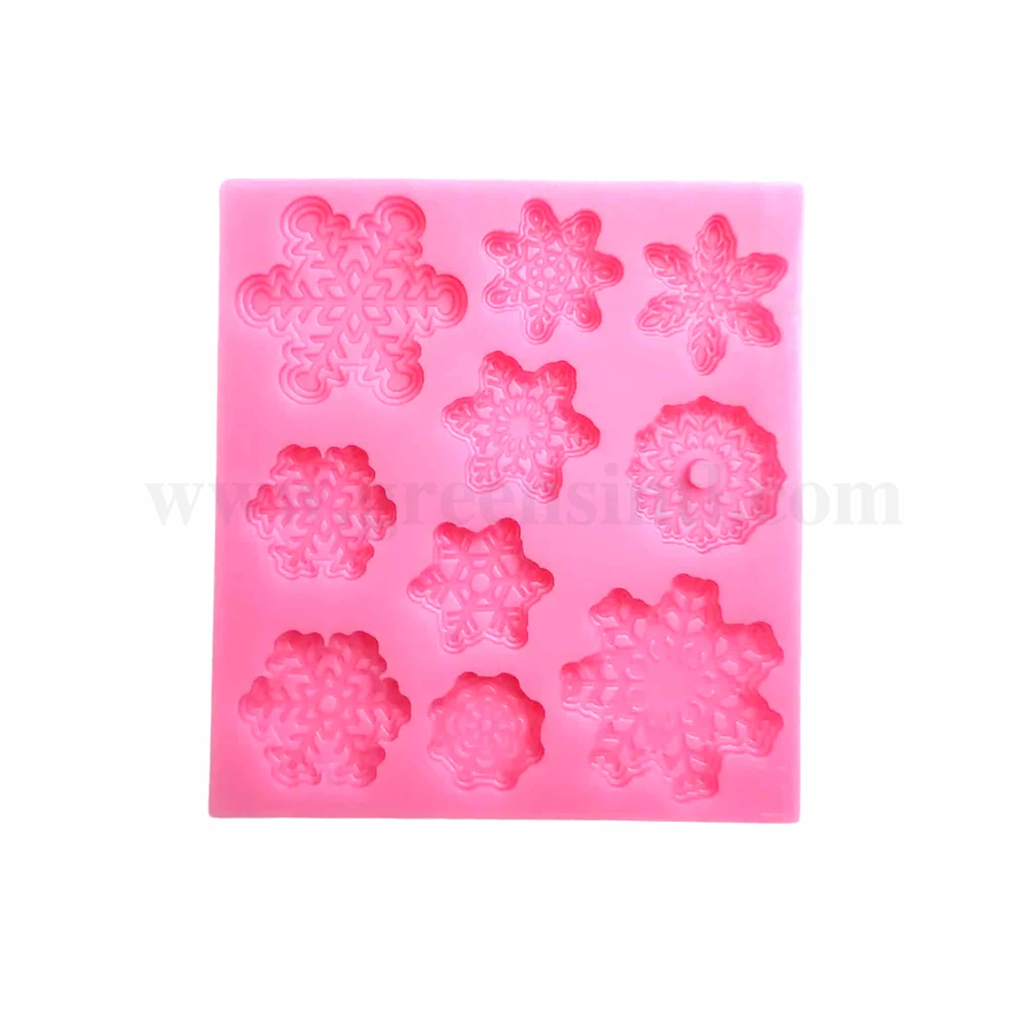 GREENS CHOICE Silicone Mould Snowflakes 90 x 83 x 9 mm