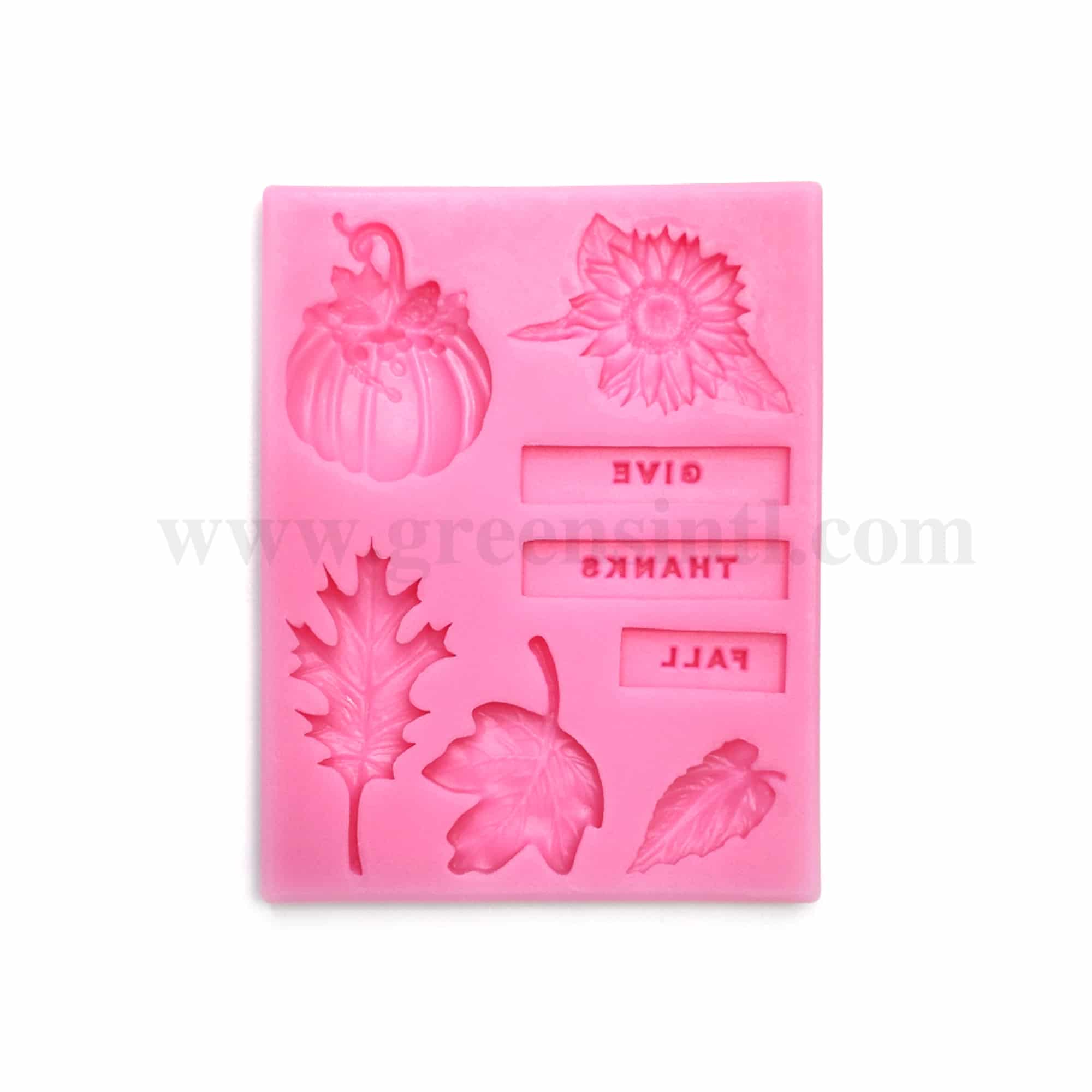 GREENS CHOICE Silicone Mould  Fall Theme 109 x 85 x 11 mm