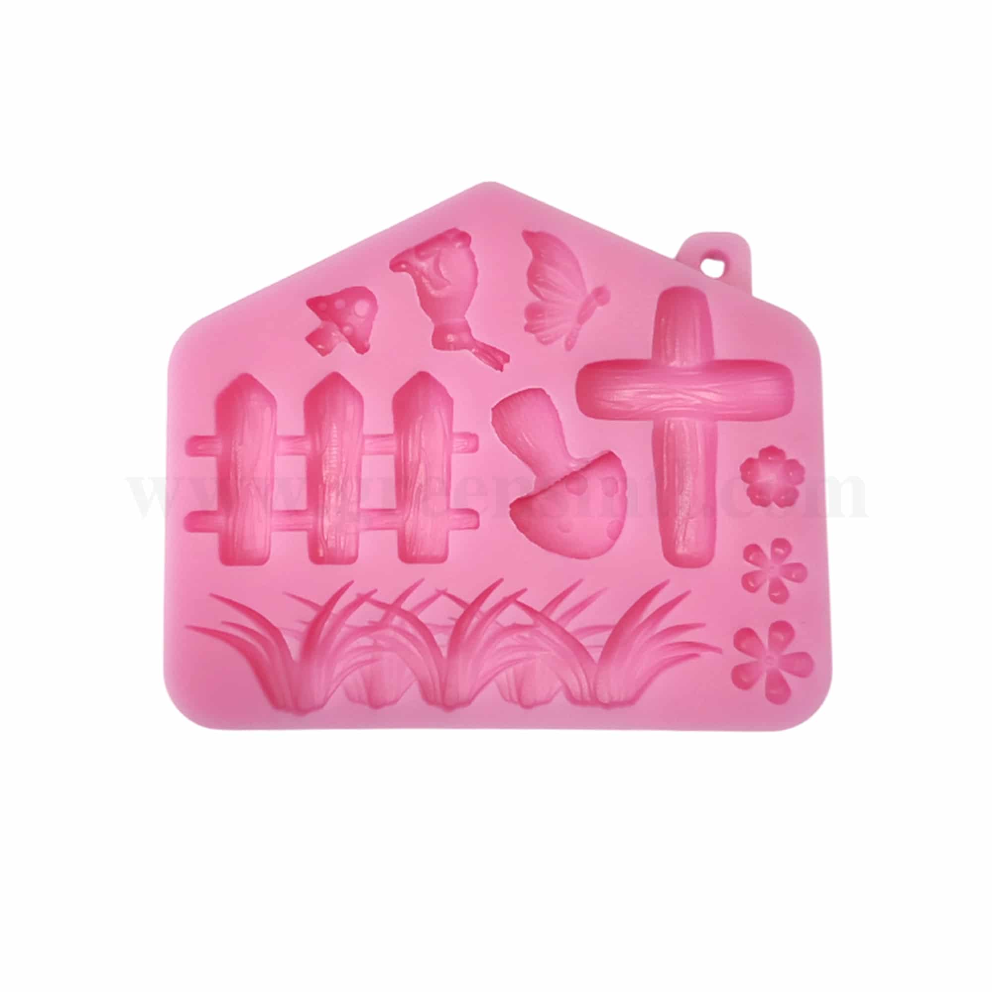 GREENS CHOICE Silicone Mould Garden Theme 106 x 88 x 11 mm