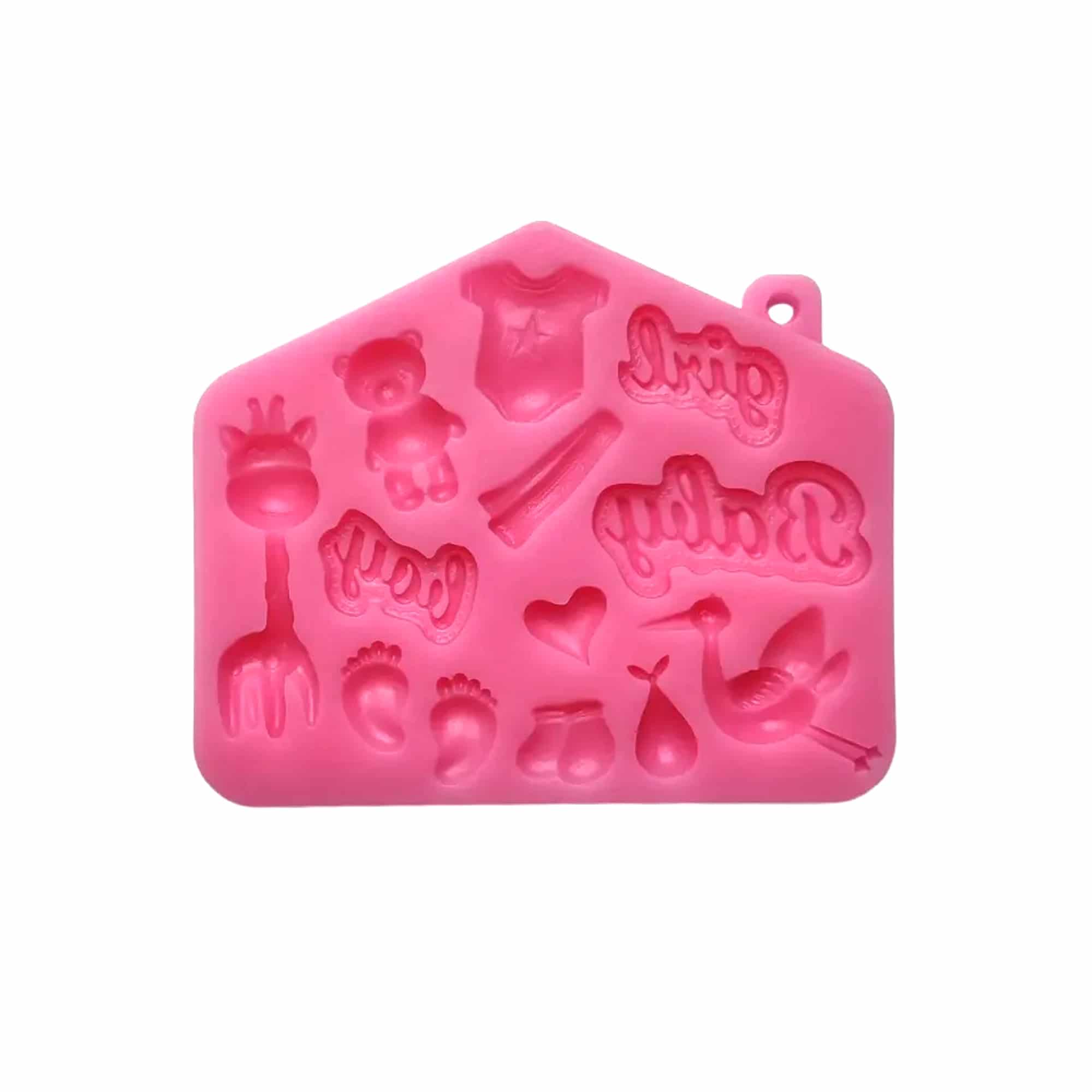 GREENS CHOICE Silicone Mould Baby Shower 88 x 105 x 10 mm