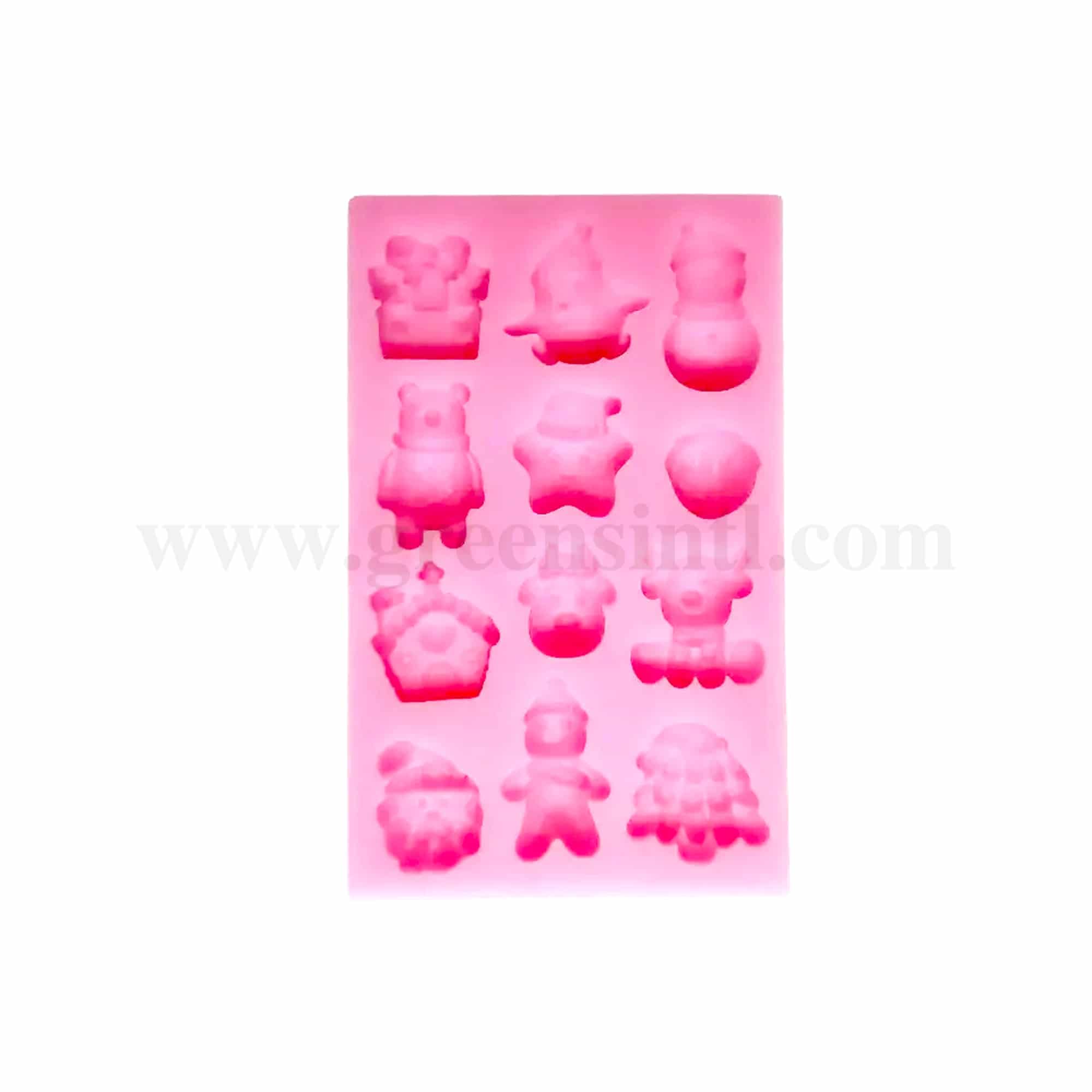 GREENS CHOICE Silicone Mould Christmas Theme 95 x 59 x 10 mm