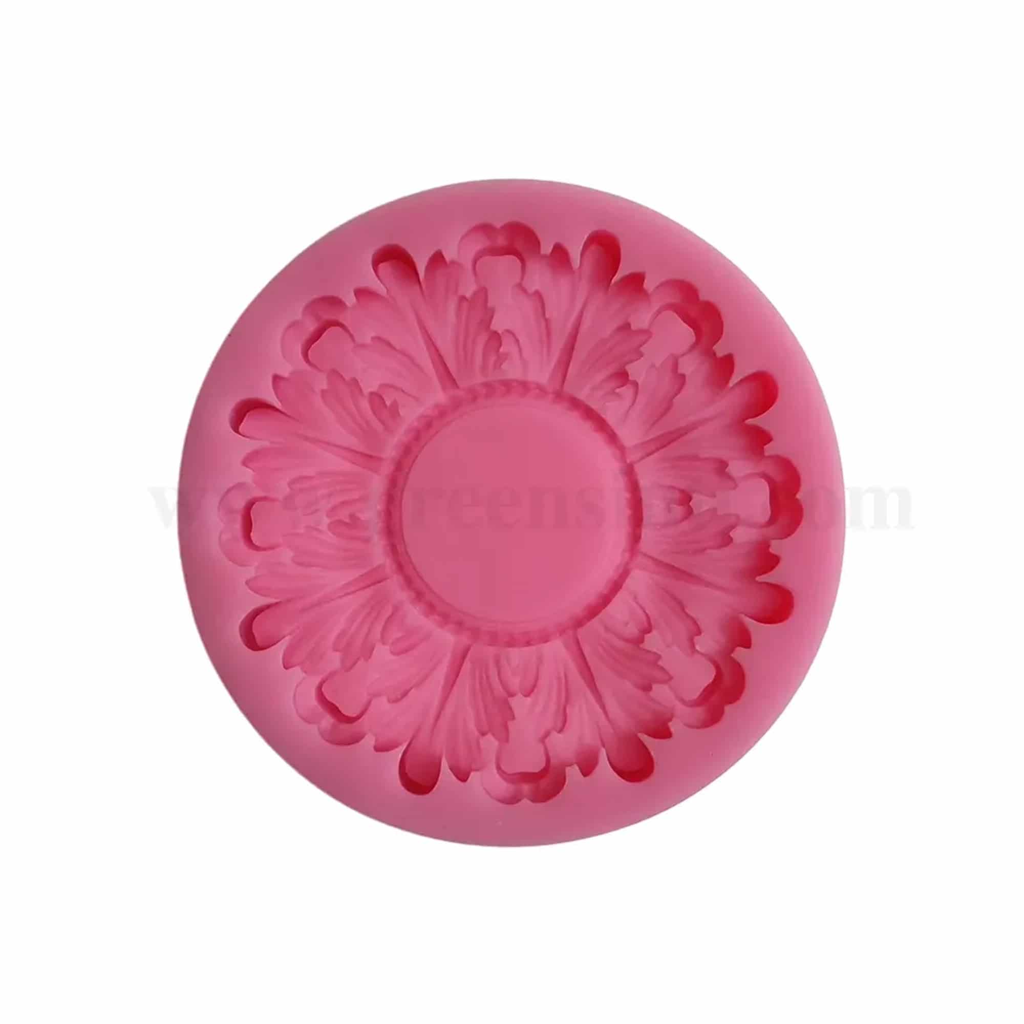 GREENS CHOICE Silicone Mould Floral Design 98 x 95 x 13 mm