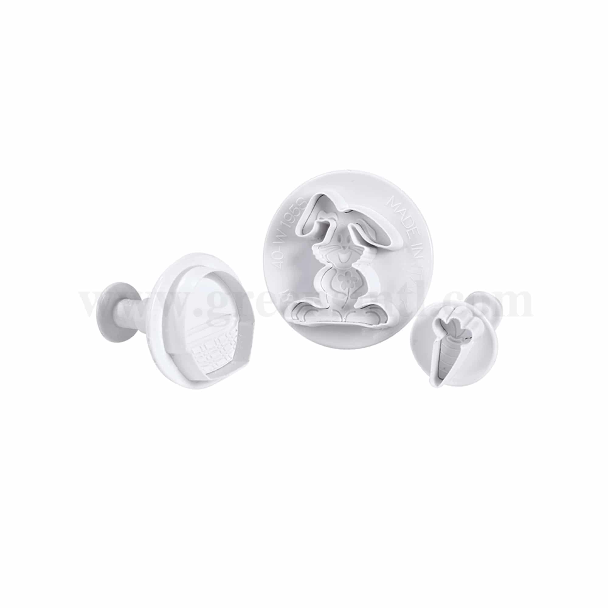 MARTELLATO Plunger Cutter Bunny Set of 3