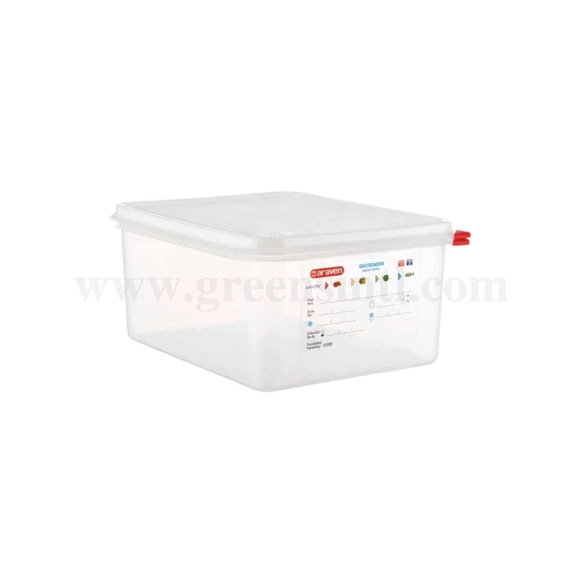 ARAVEN Airtight Food Container GN 1/2 325 x 265x h 200mm-12.5 L.