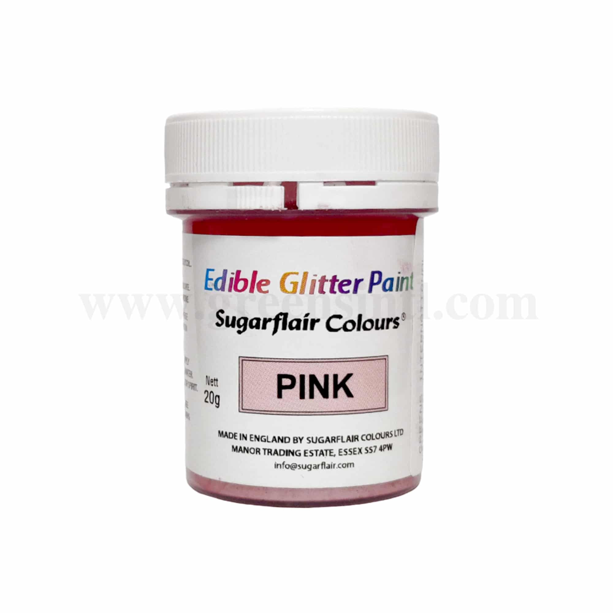 SUGARFLAIR Edible Glitter Paint Pink 20 g
