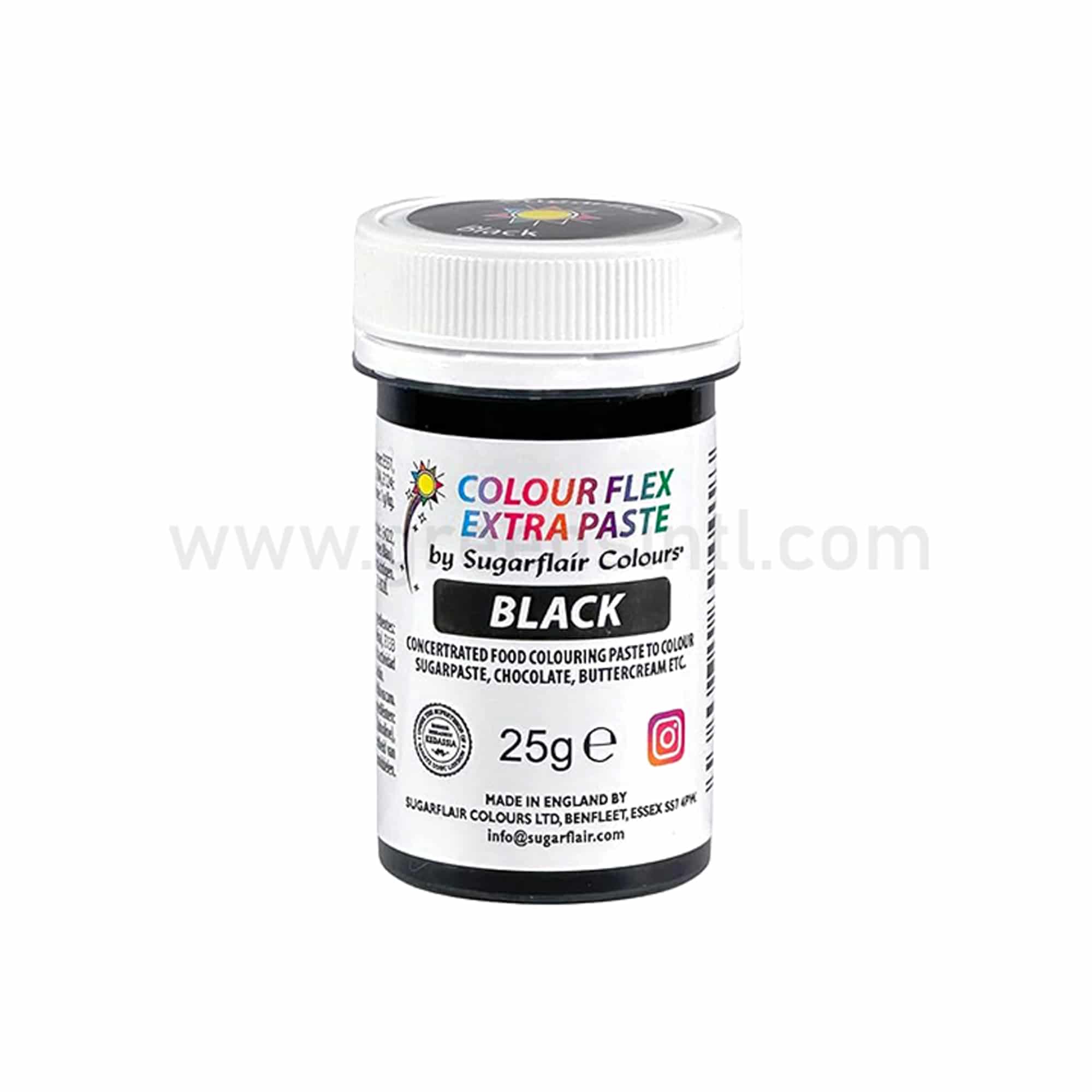 SUGARFLAIR Colour Flex Extra Paste Black 25g