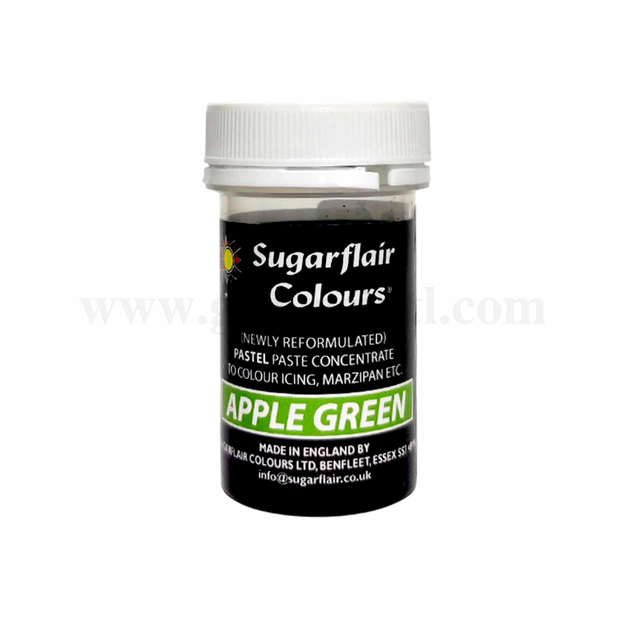 SUGARFLAIR Pastel Concentrated Gel Colour Apple Green 25g