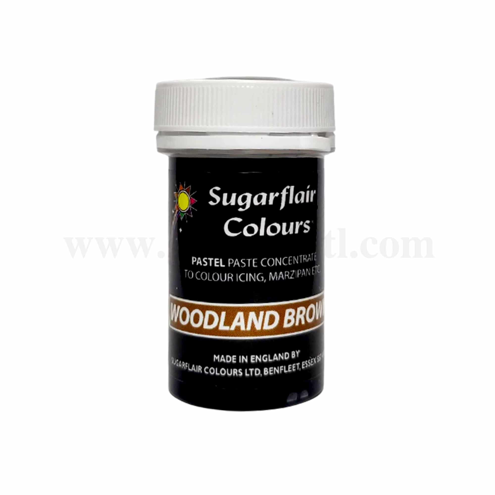 SUGARFLAIR Pastel Concentrated Gel Colour Woodland Brown 25g