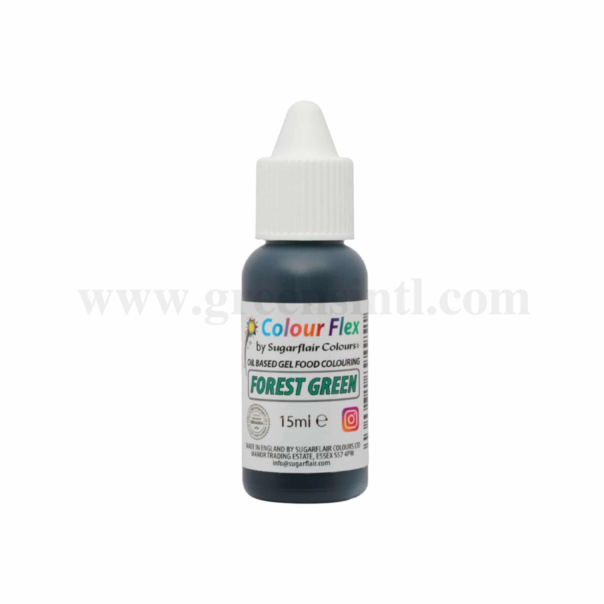 SUGARFLAIR Colour Flex Oil Colour Forest Green 15ml