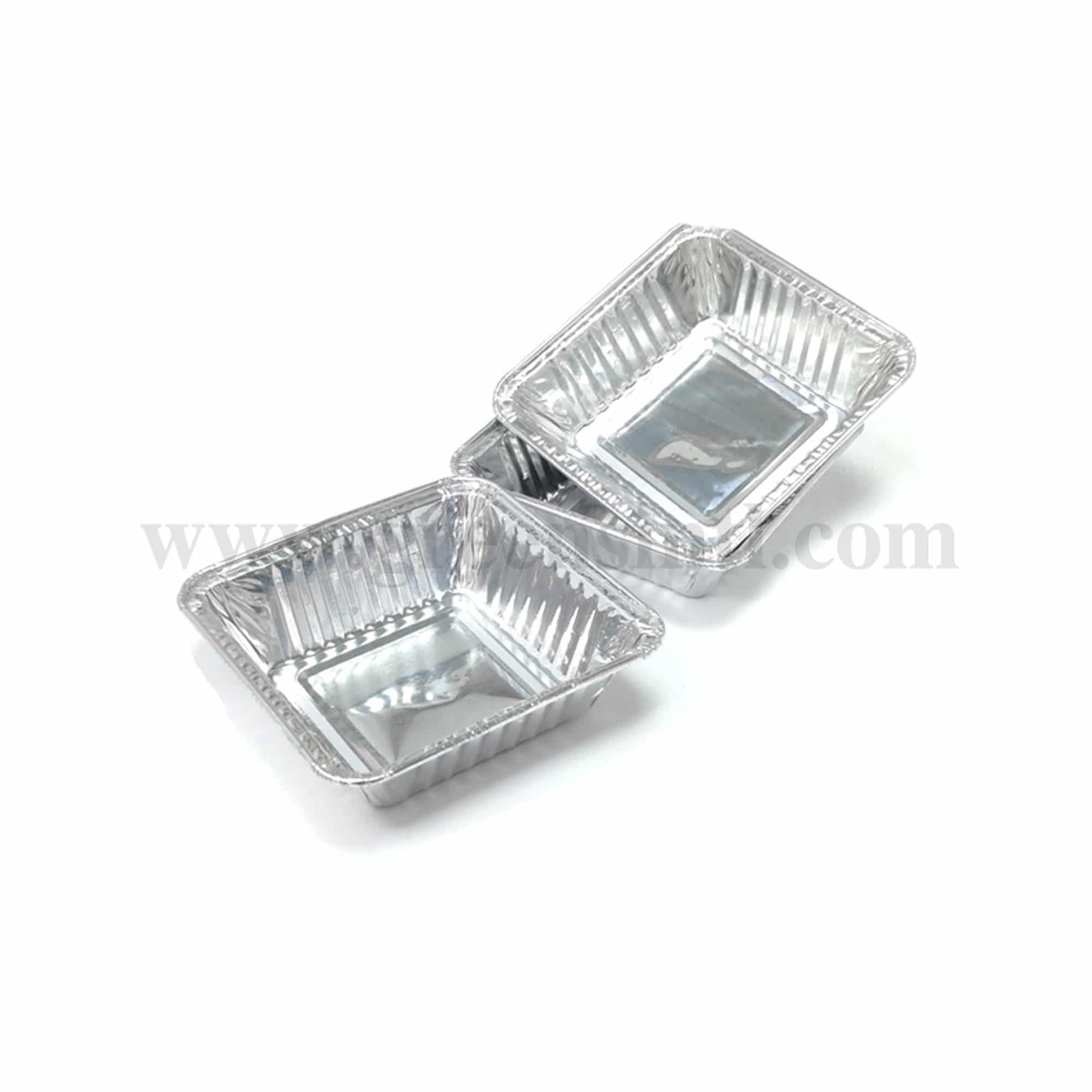 GREENS Square Foil Cake Cases 90  x 90 x h 30 mm