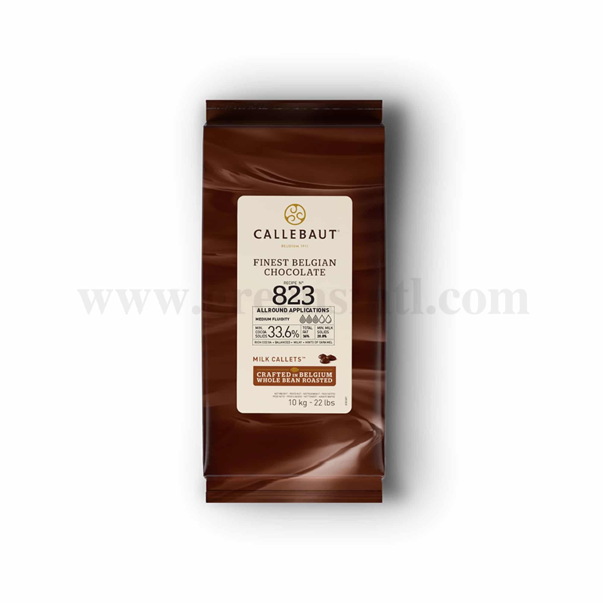 CALLEBAUT Milk Chocolate Callets 823-33.6%-10 Kg 