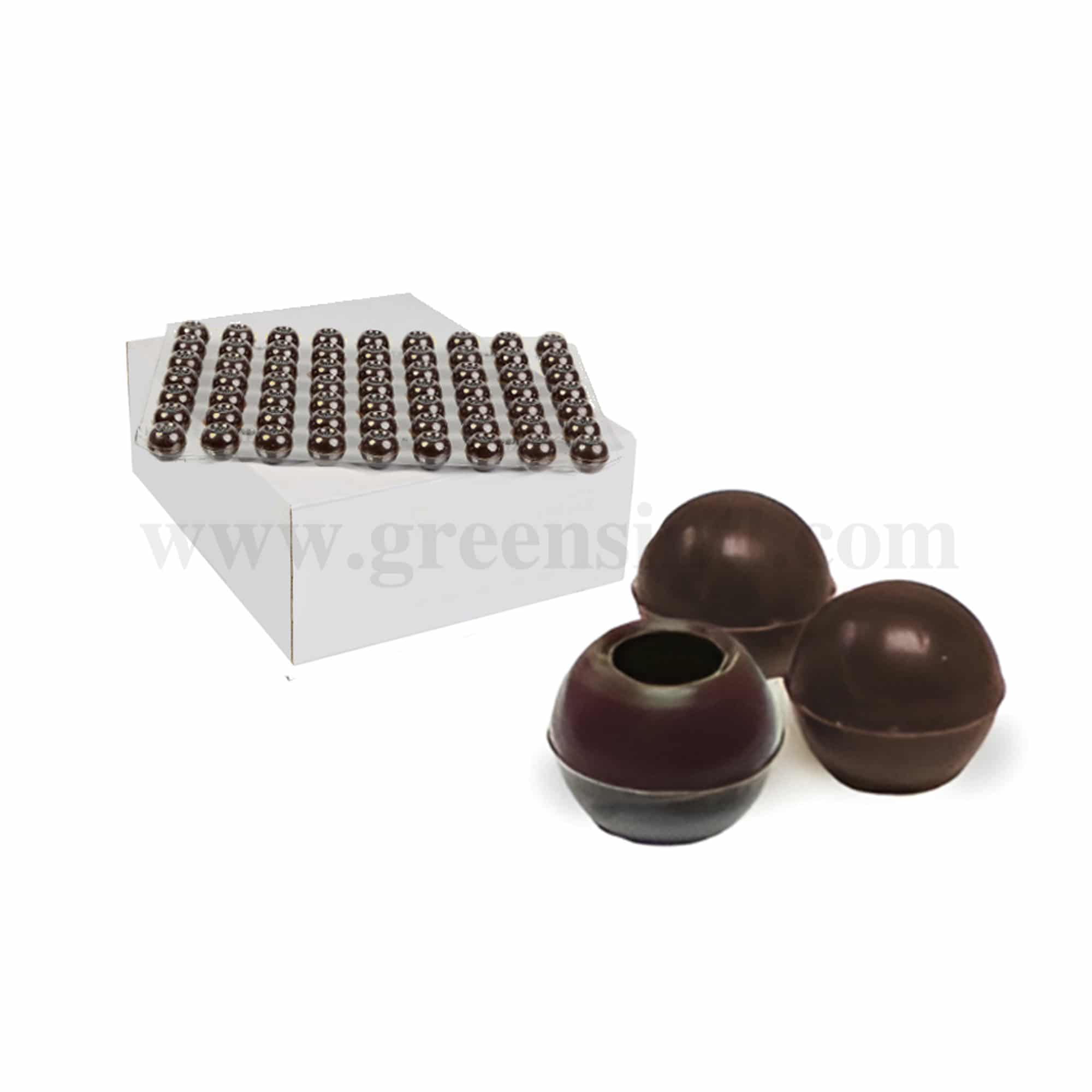 GREENS CHOICE  Chocolate Truffle Shells Dark 60% - 504 Pcs