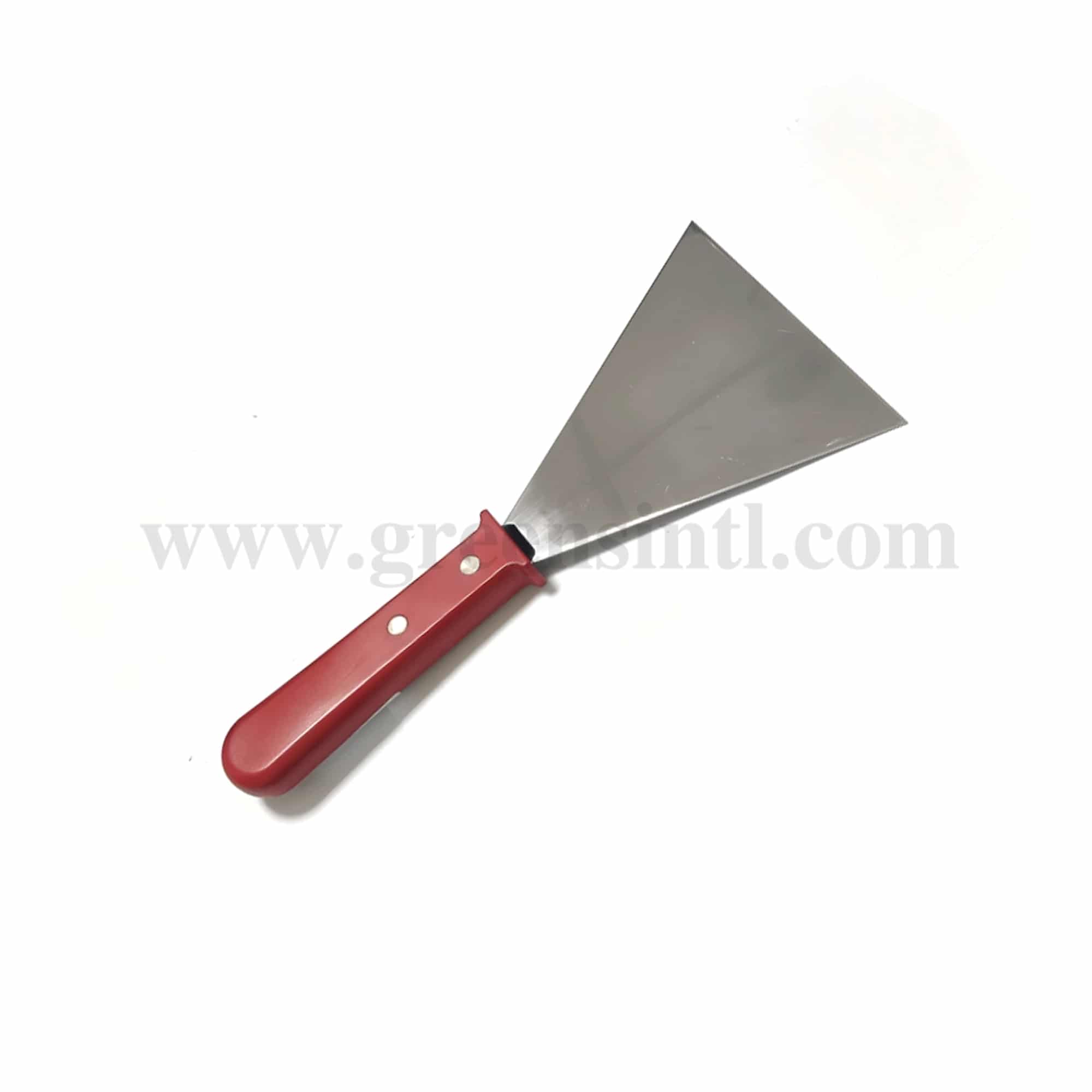 EMIL SCHMIDT Stainless Steel Spatula with Red Riveted Handle 120 mm