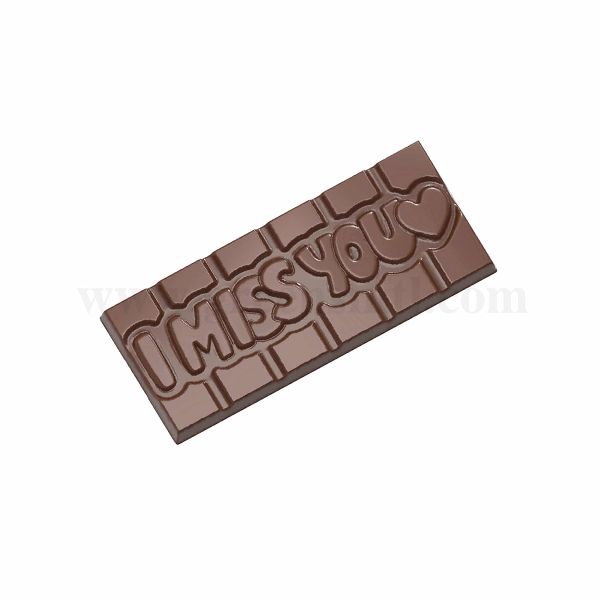 CHOCOLATE WORLD Chocolate Mould Tablet I Miss You 118 x 50 x h 8 mm