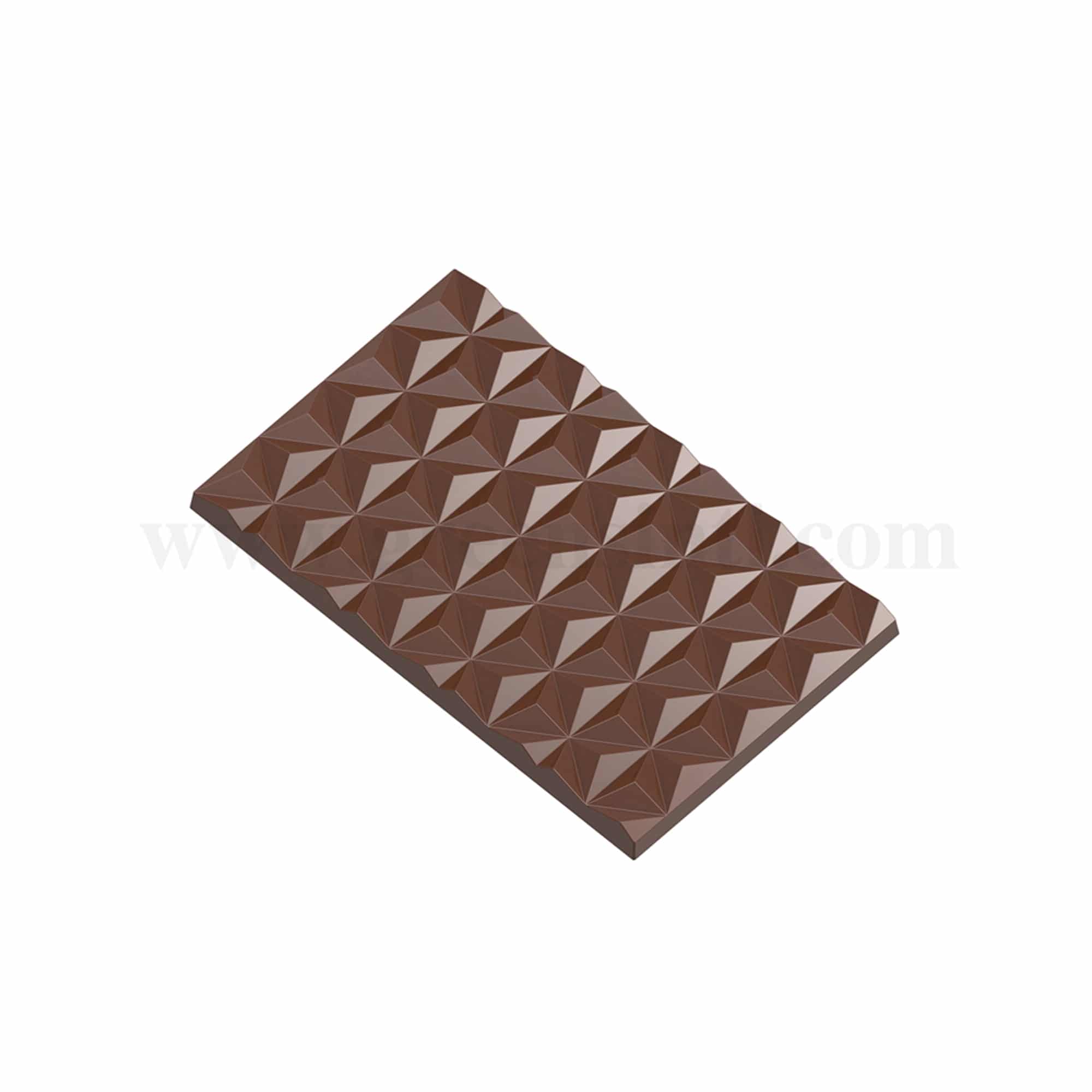 CHOCOLATE WORLD Chocolate Mould Tablet with Star Pattern 123.5 x 76.5 x h 7.5 mm
