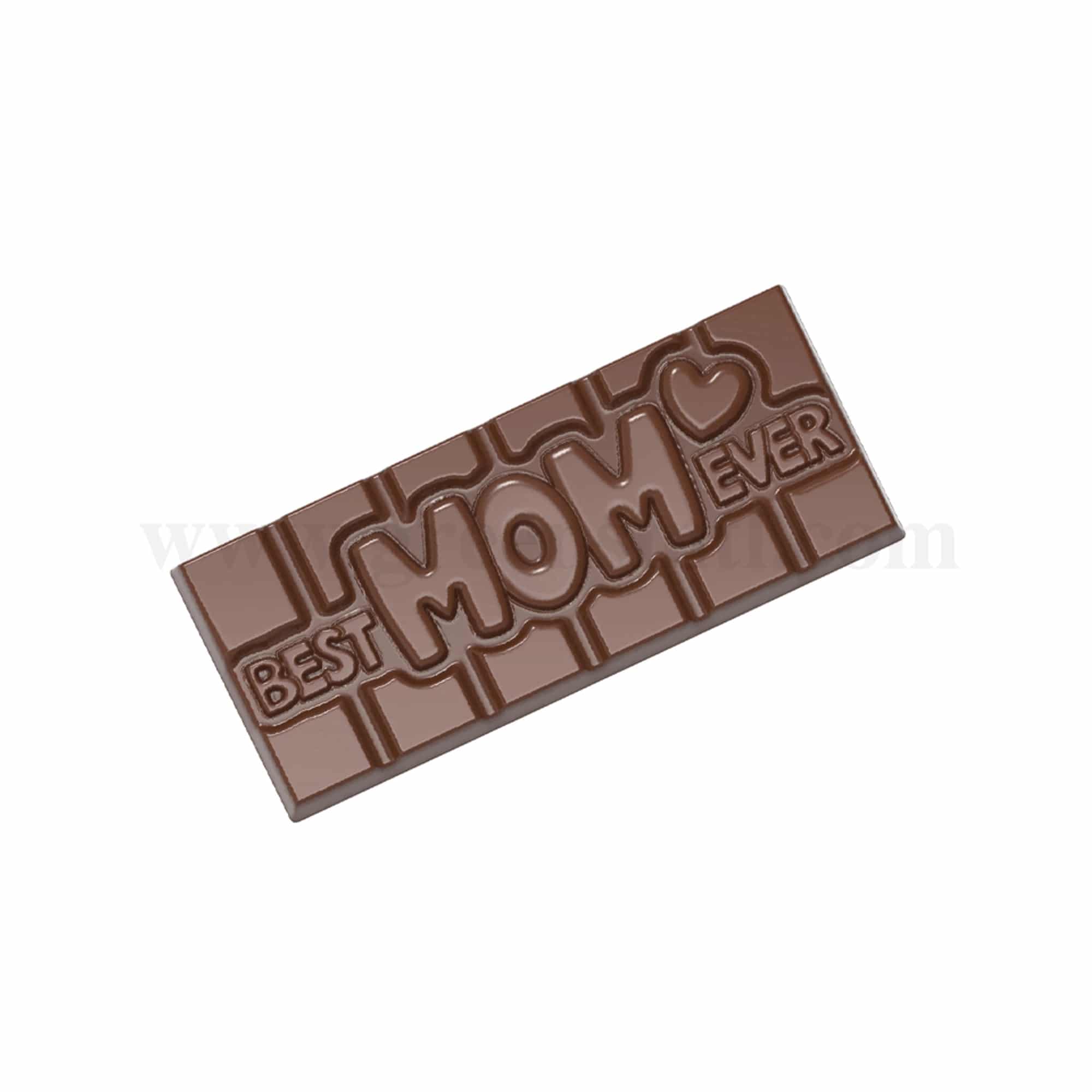CHOCOLATE WORLD Chocolate Mould Tablet Best Mom Ever 118 x 50 x h 8 mm