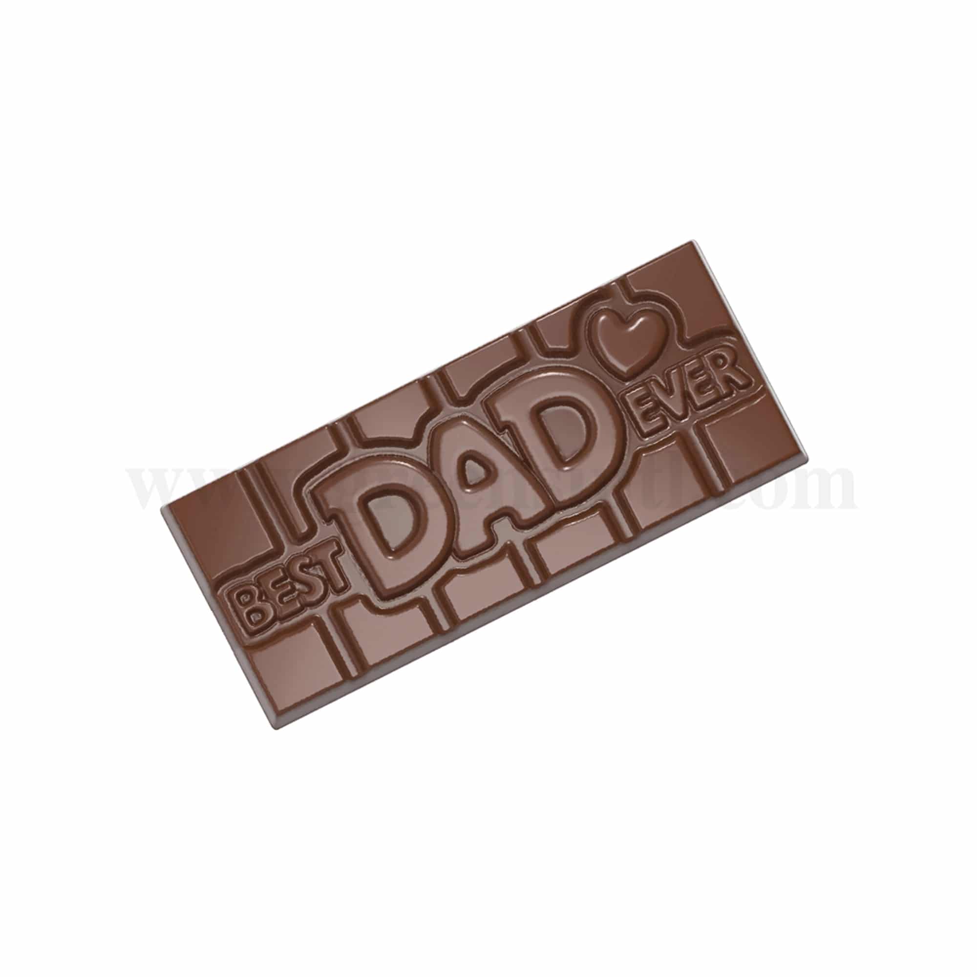 CHOCOLATE WORLD Chocolate Mould Tablet Best Dad Ever 118 x 50 x h 8mm