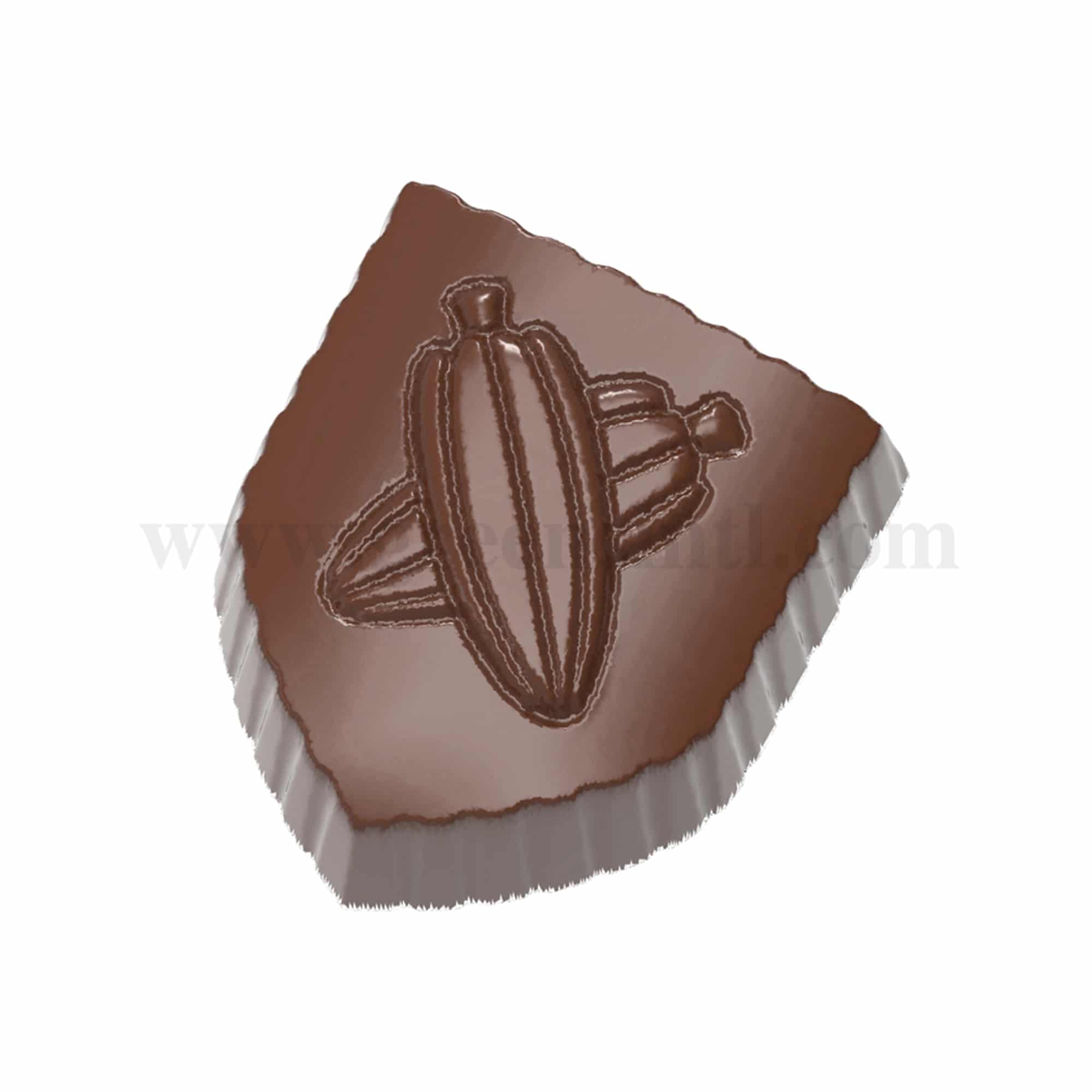 CHOCOLATE WORLD Chocolate Mould Coat of Arms with Cocoa Beans 31 x 27 x h 15.5 mm