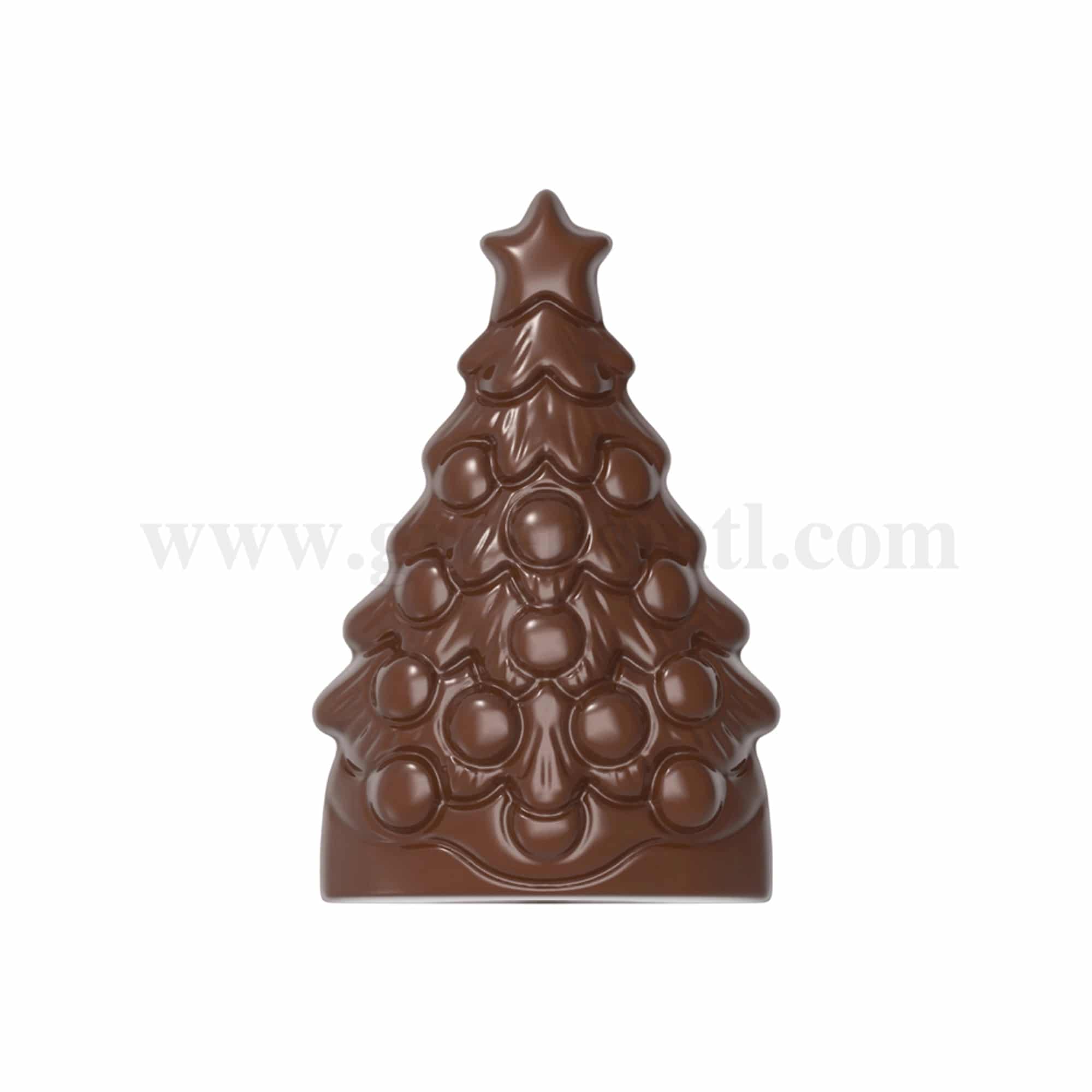 CHOCOLATE WORLD Chocolate Mould Christmas Tree 90 x 59 x h 24.5 mm
