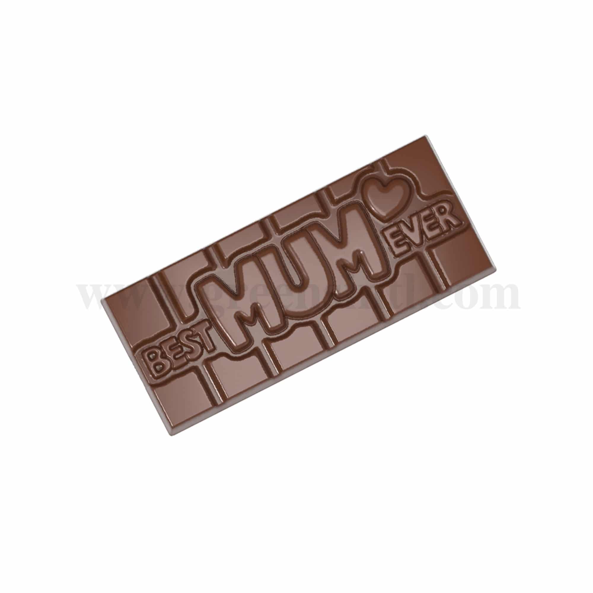 CHOCOLATE WORLD Chocolate Mould Tablet Best Mum Ever 118 x 50 x h 8 mm
